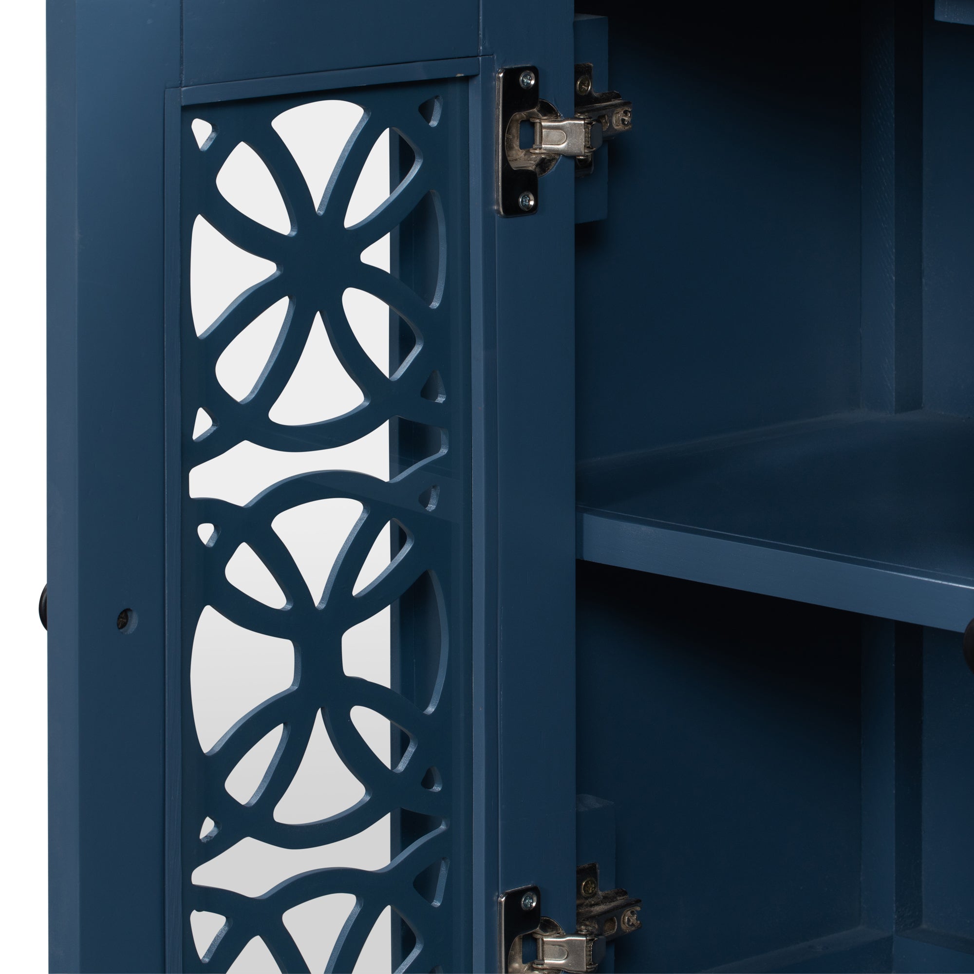 30" Tall Wood 2-door Accent Cabinet with 1 Drawer
