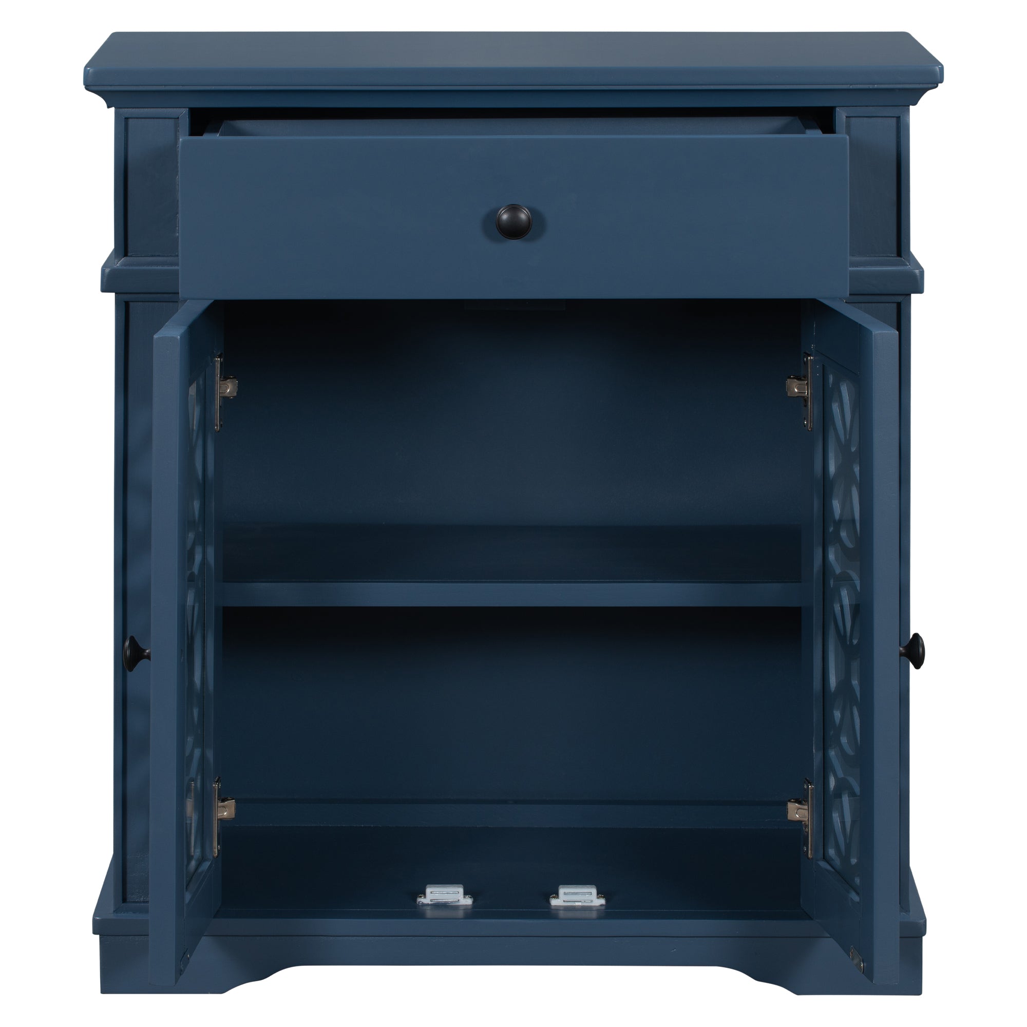 30" Tall Wood 2-door Accent Cabinet with 1 Drawer