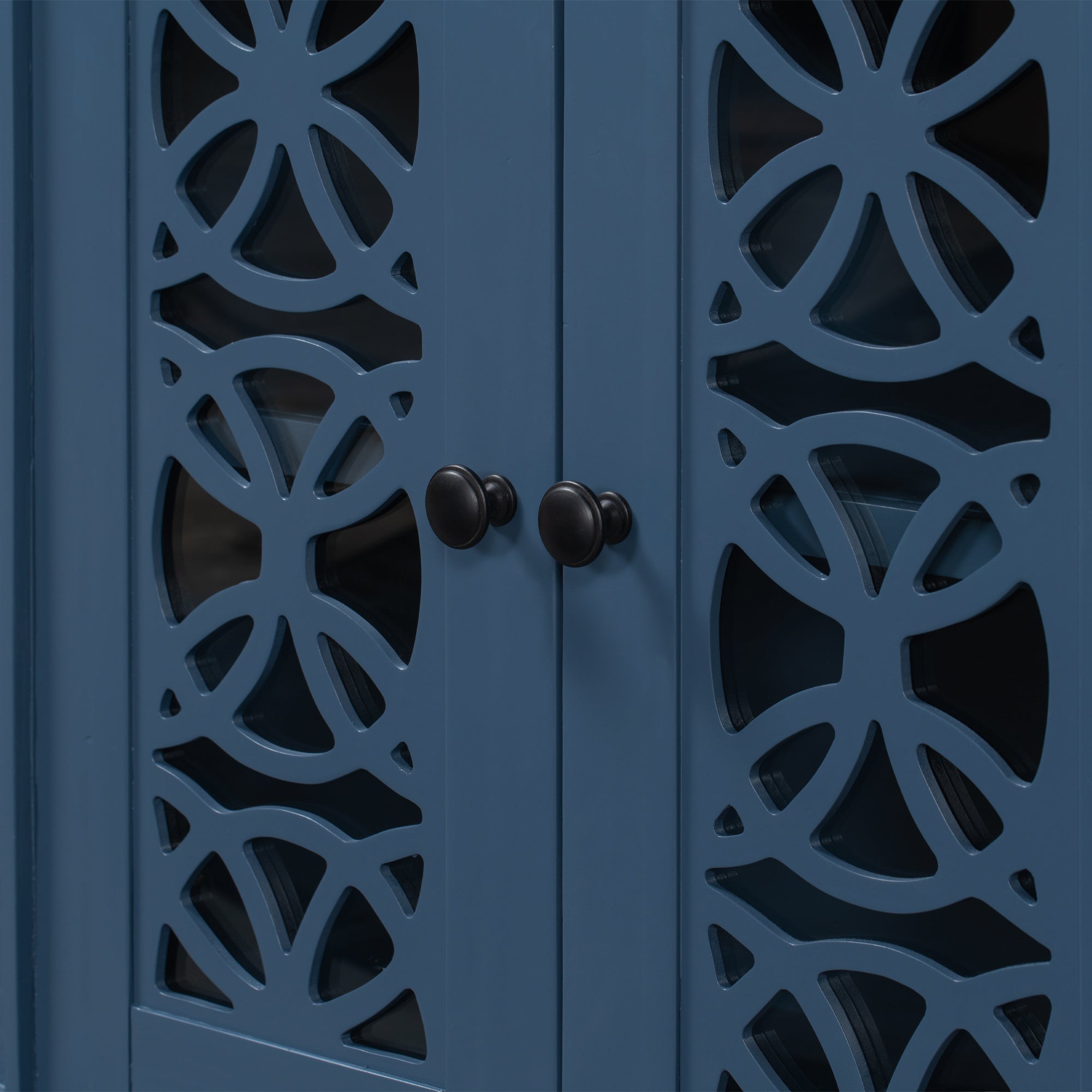 30" Tall Wood 2-door Accent Cabinet with 1 Drawer