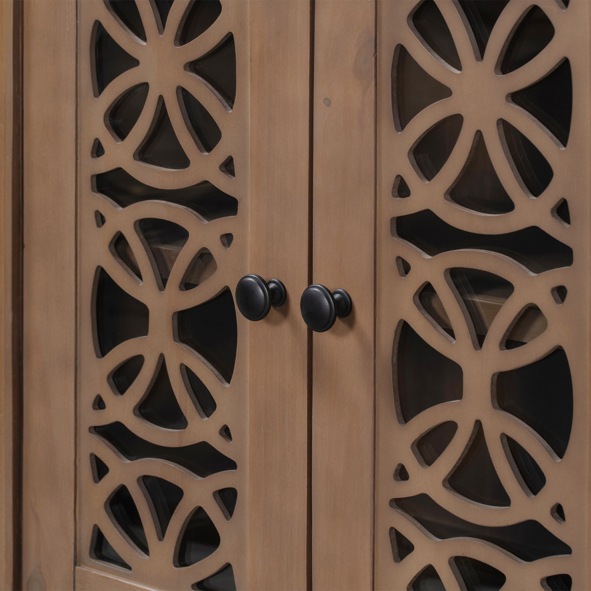 30" Tall Wood 2-door Accent Cabinet with 1 Drawer