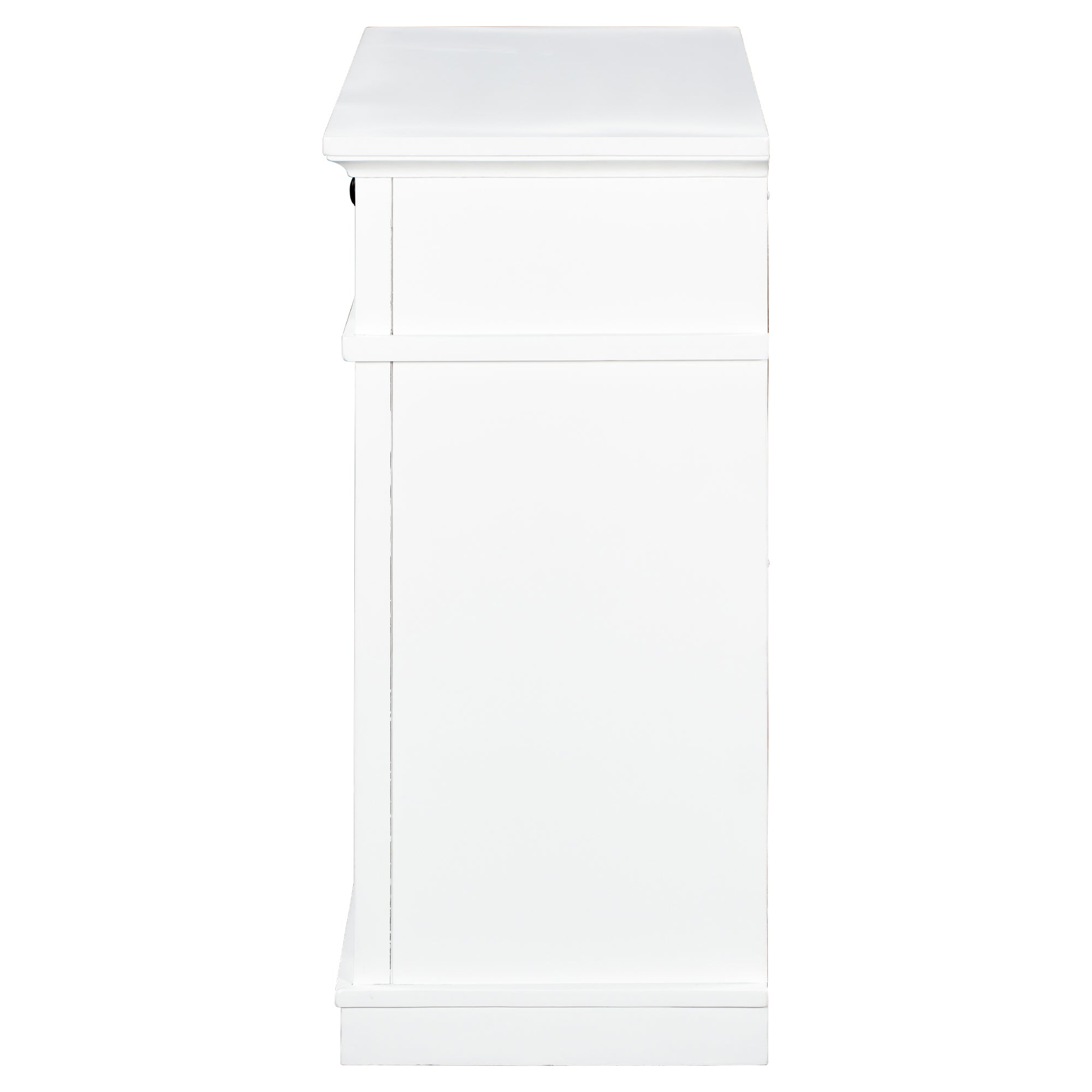 30" Tall Wood 2-door Accent Cabinet with 1 Drawer