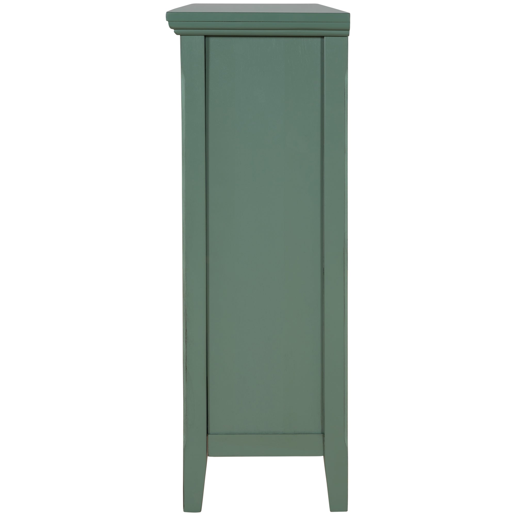35" Tall Wood 2-door Accent Cabinet with 2 Drawer
