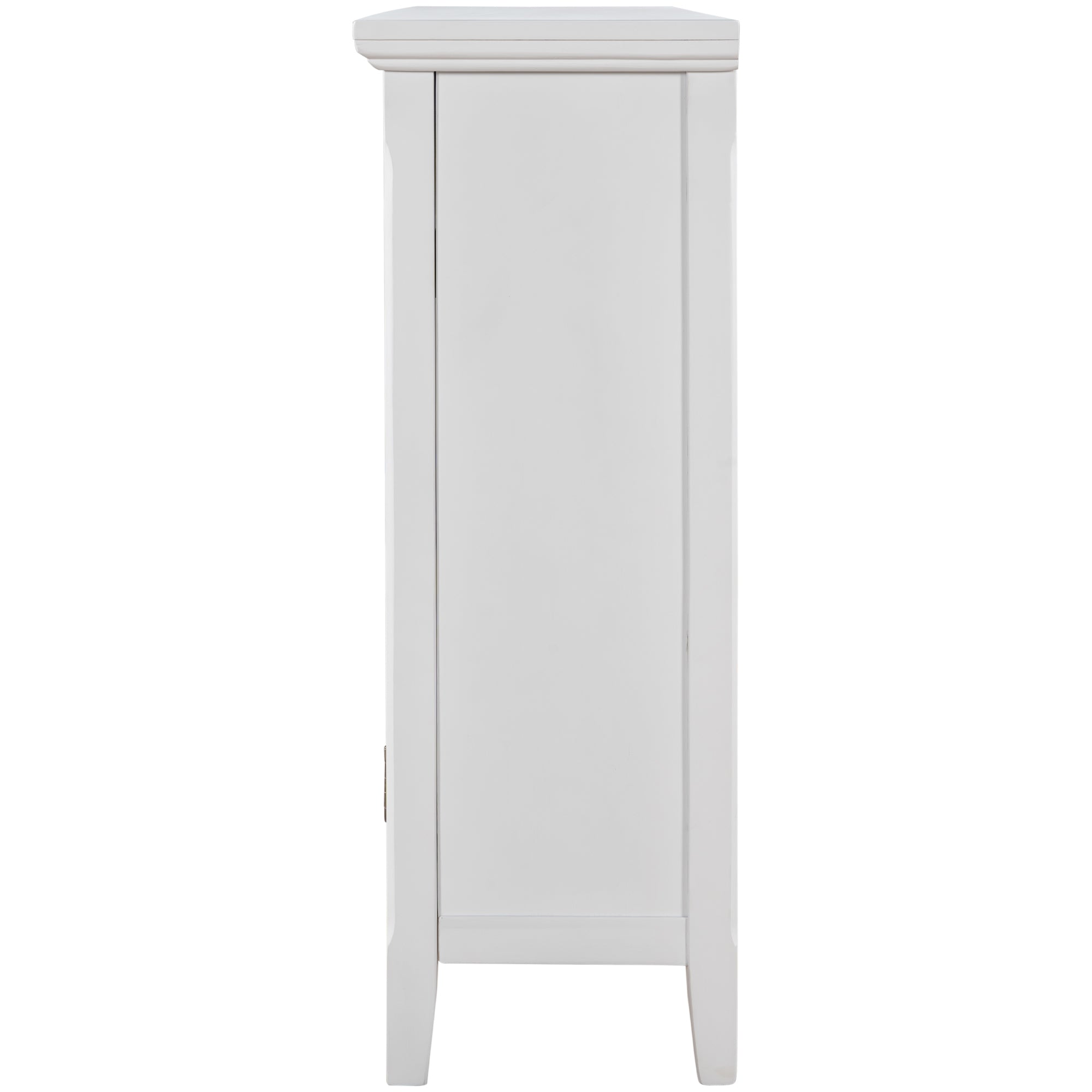 35" Tall Wood 2-door Accent Cabinet with 2 Drawer