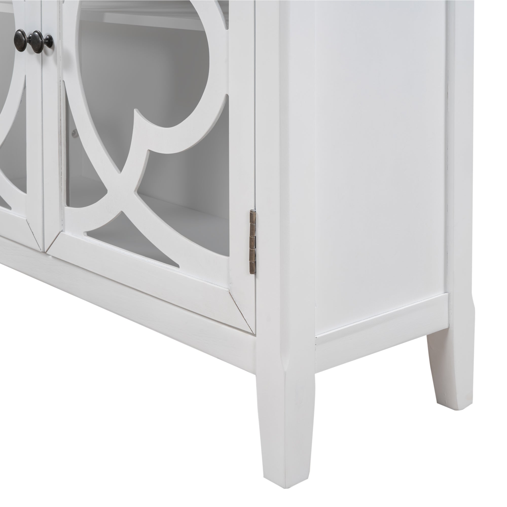 35" Tall Wood 2-door Accent Cabinet with 2 Drawer