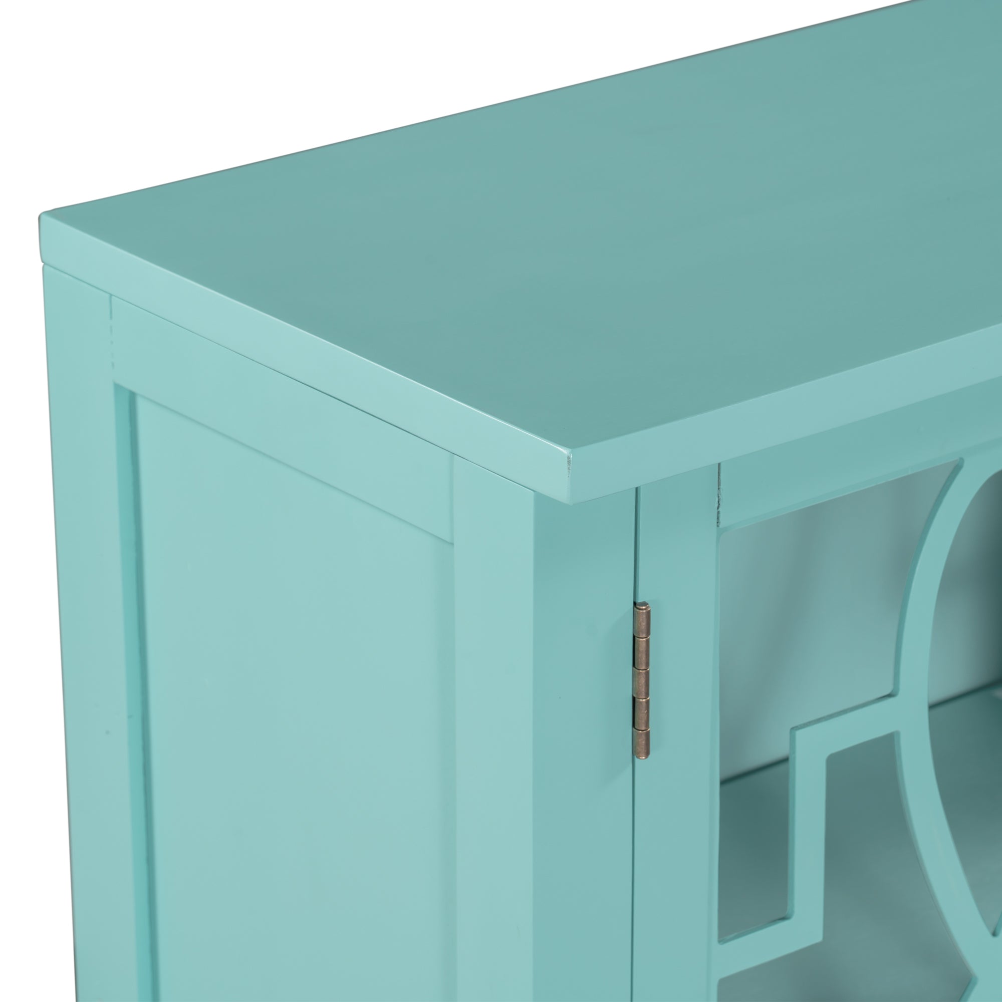 36" Tall Wood 2-door Accent Cabinet with Adjustable Shelf