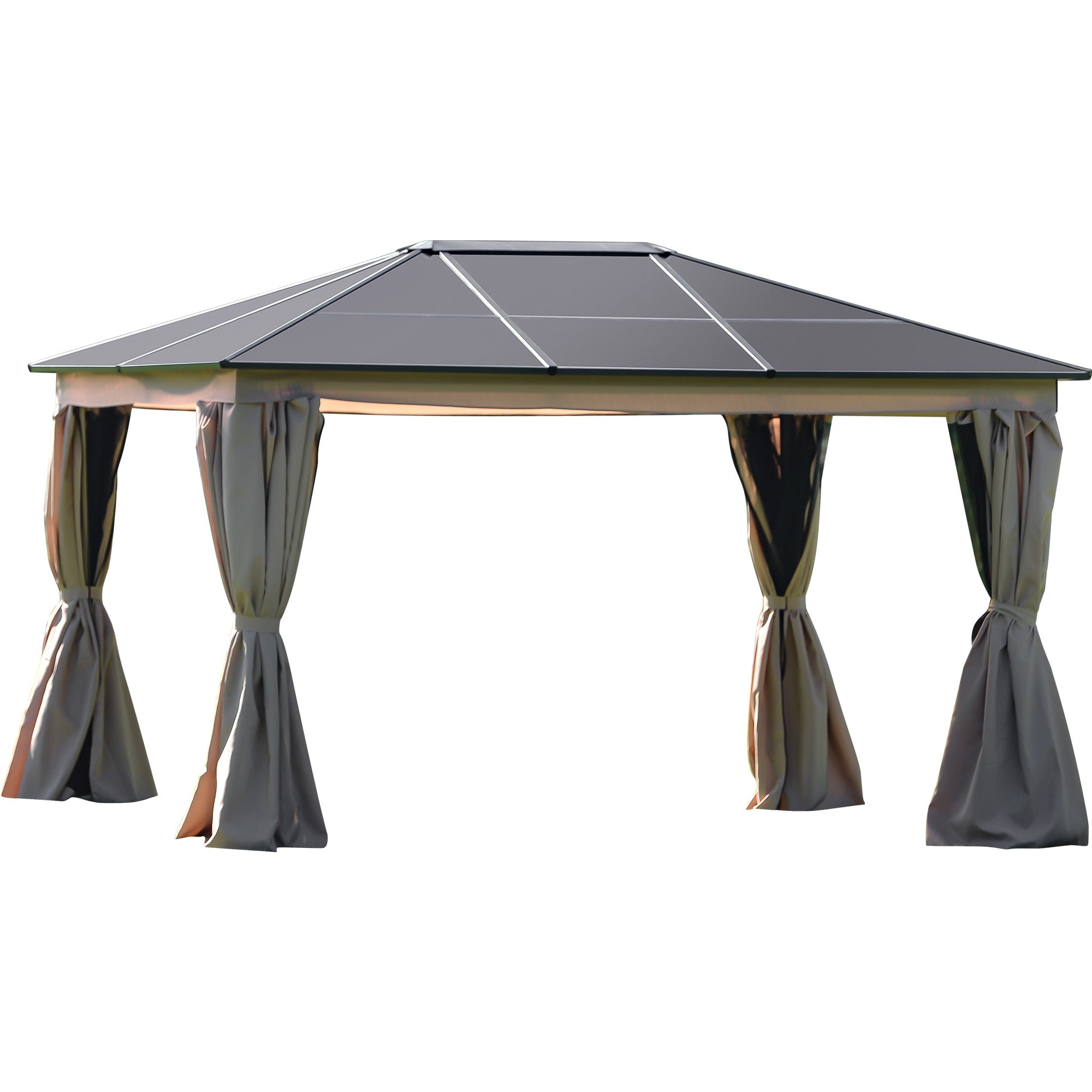 13' X 10' Aluminum Polycarbonate Hard-Top Outdoor Canopy Patio Gazebo