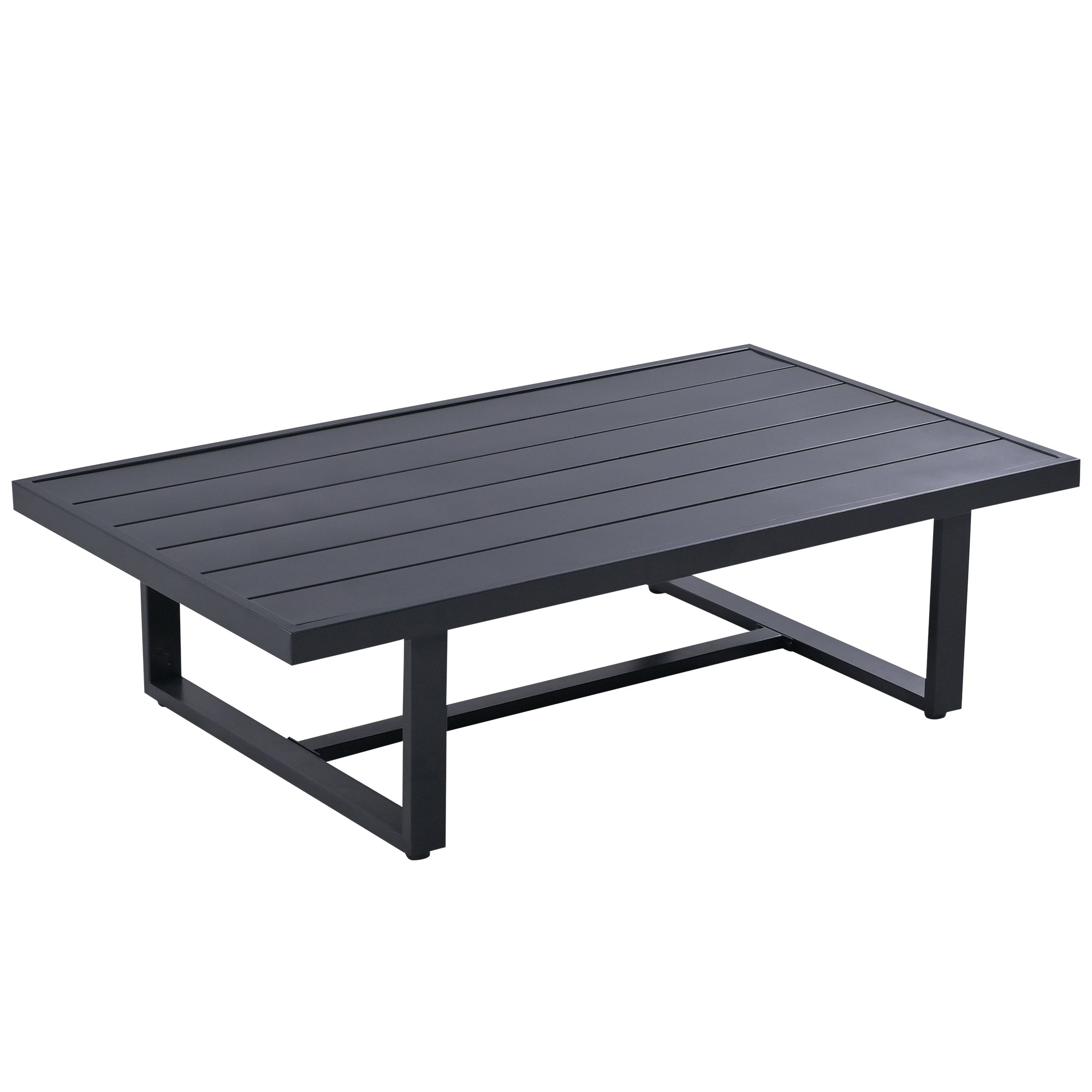 4 Pieces Outdoor Patio Sectional Sofa with Cushions