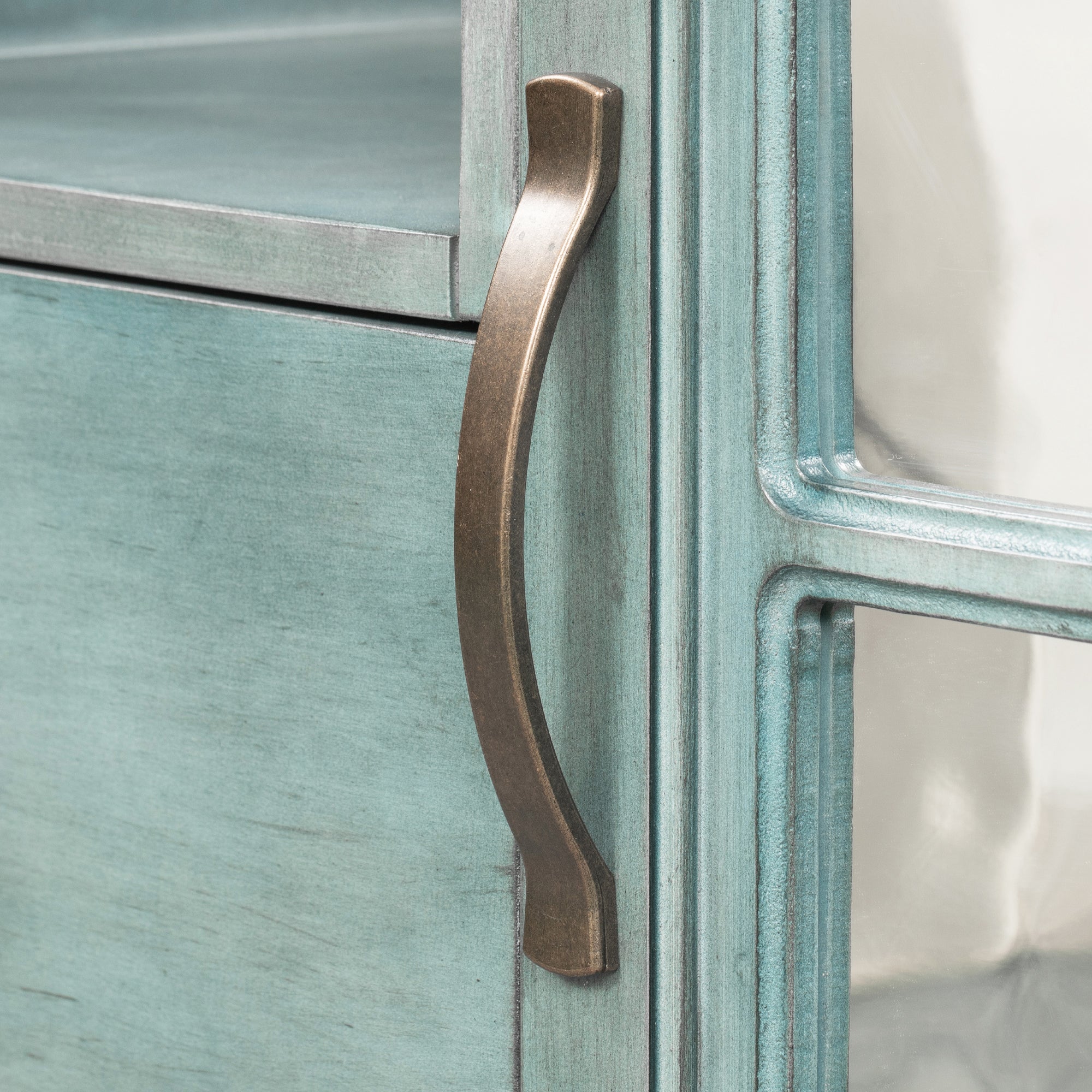 48-inch Wood Sideboard with Exterior Shelf and 2 Drawers