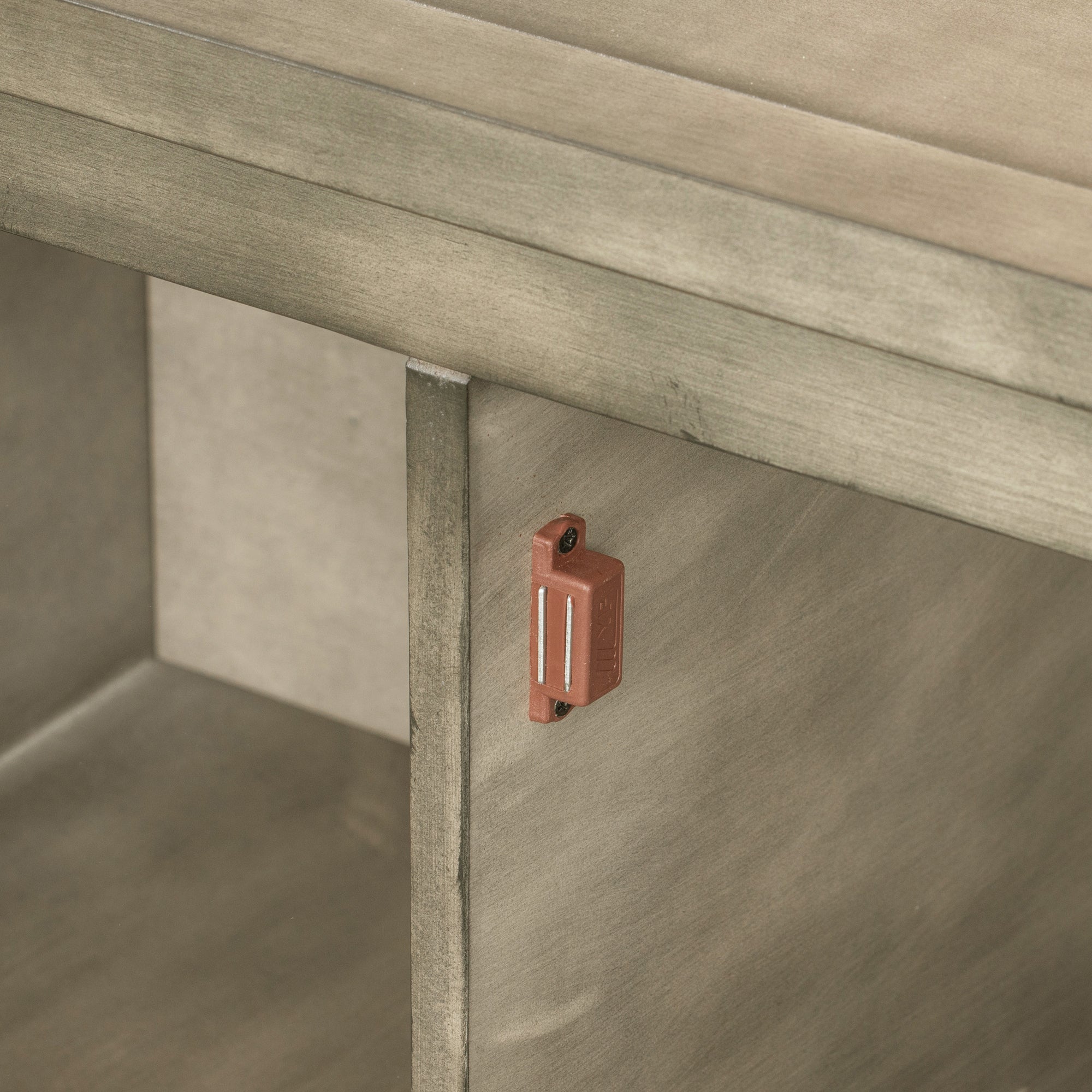48-inch Wood Sideboard with Exterior Shelf and 2 Drawers