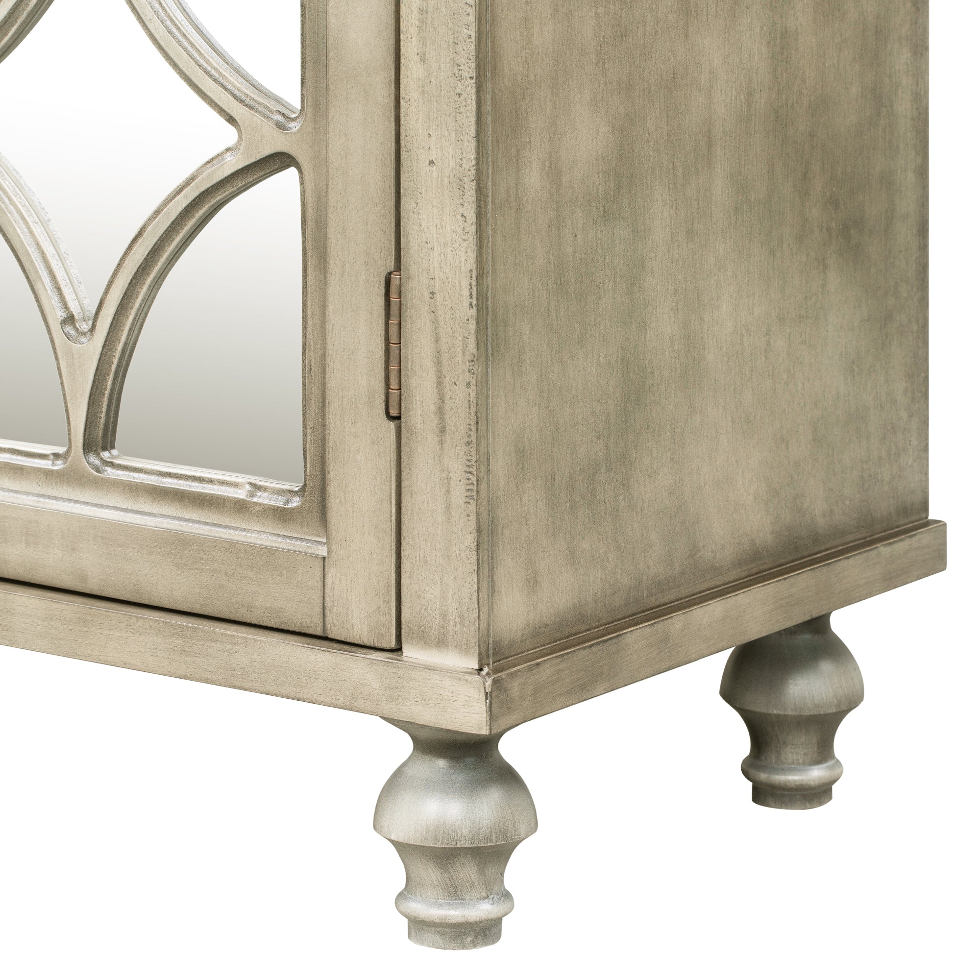 48-inch Wood Sideboard with Exterior Shelf and 2 Drawers