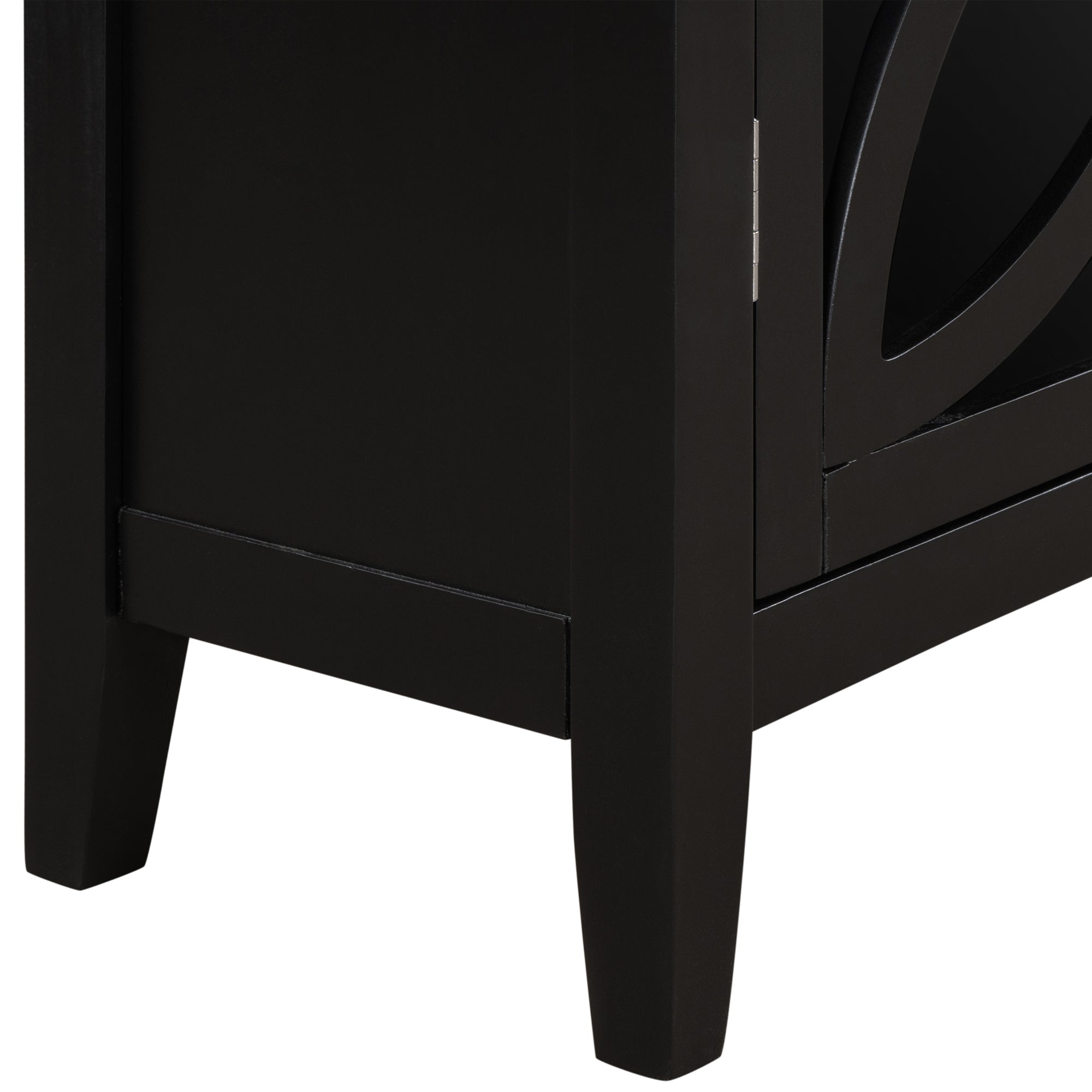 48-inch Wood Sideboard with Adjustable Shelf