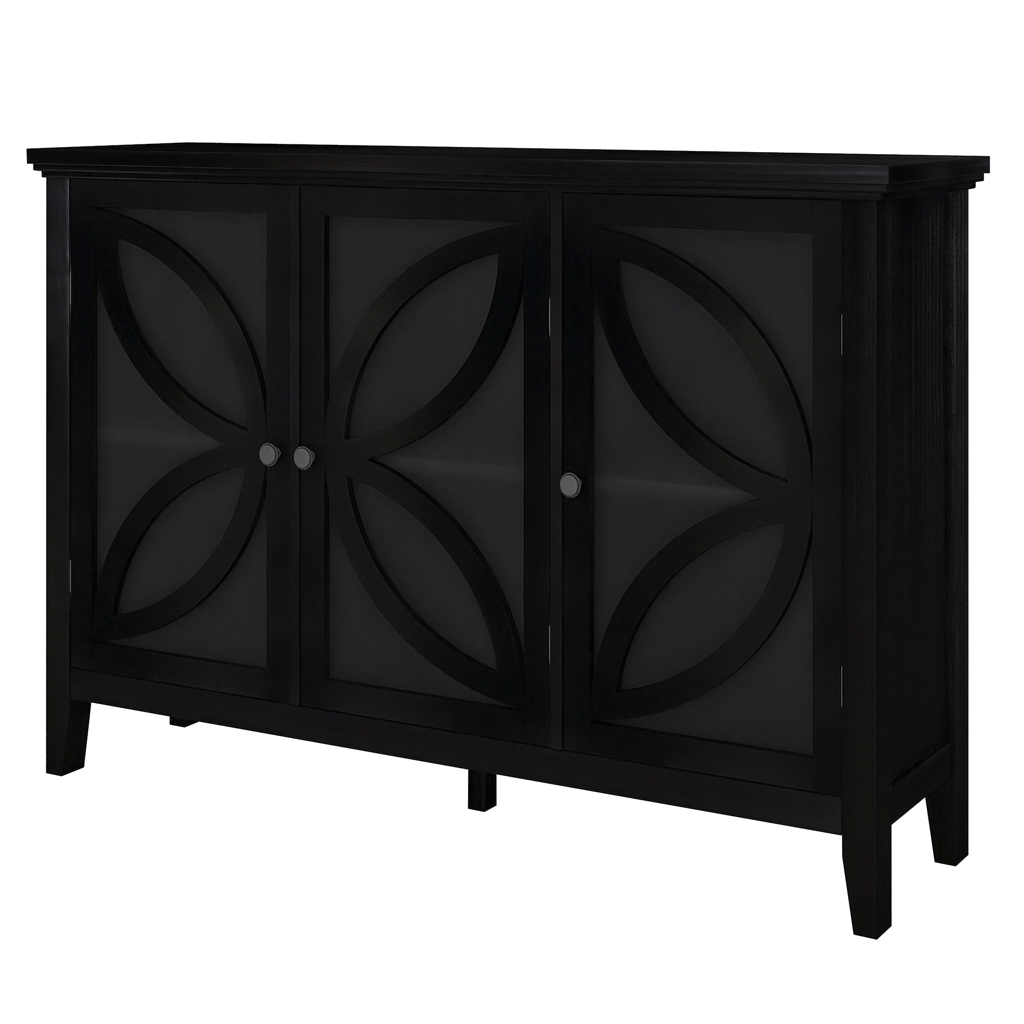 48-inch Wood Sideboard with Adjustable Shelf