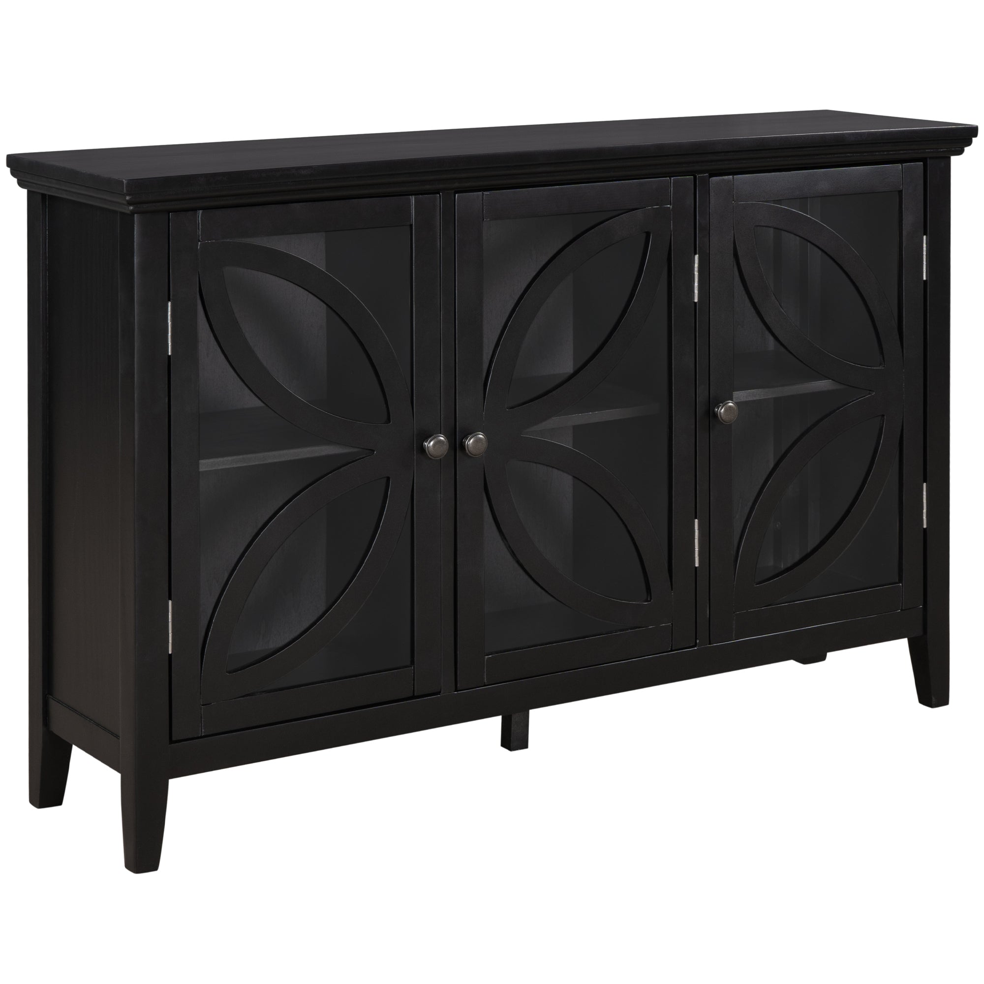 48-inch Wood Sideboard with Adjustable Shelf