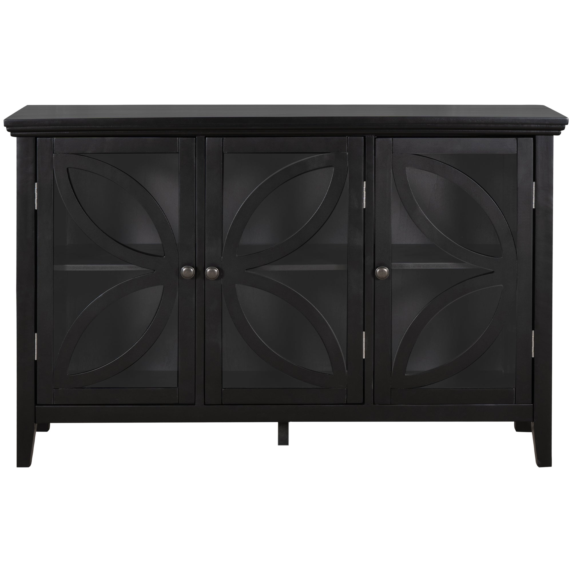 48-inch Wood Sideboard with Adjustable Shelf