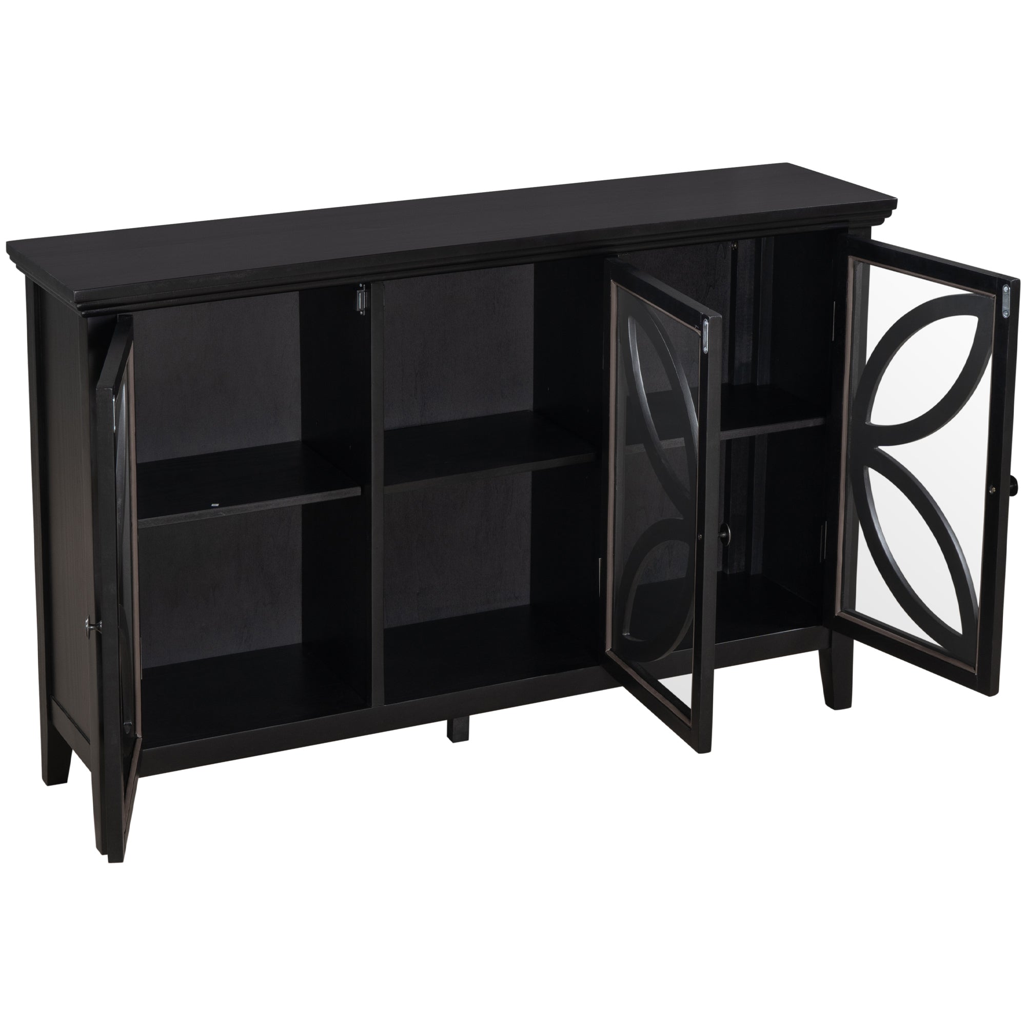 48-inch Wood Sideboard with Adjustable Shelf