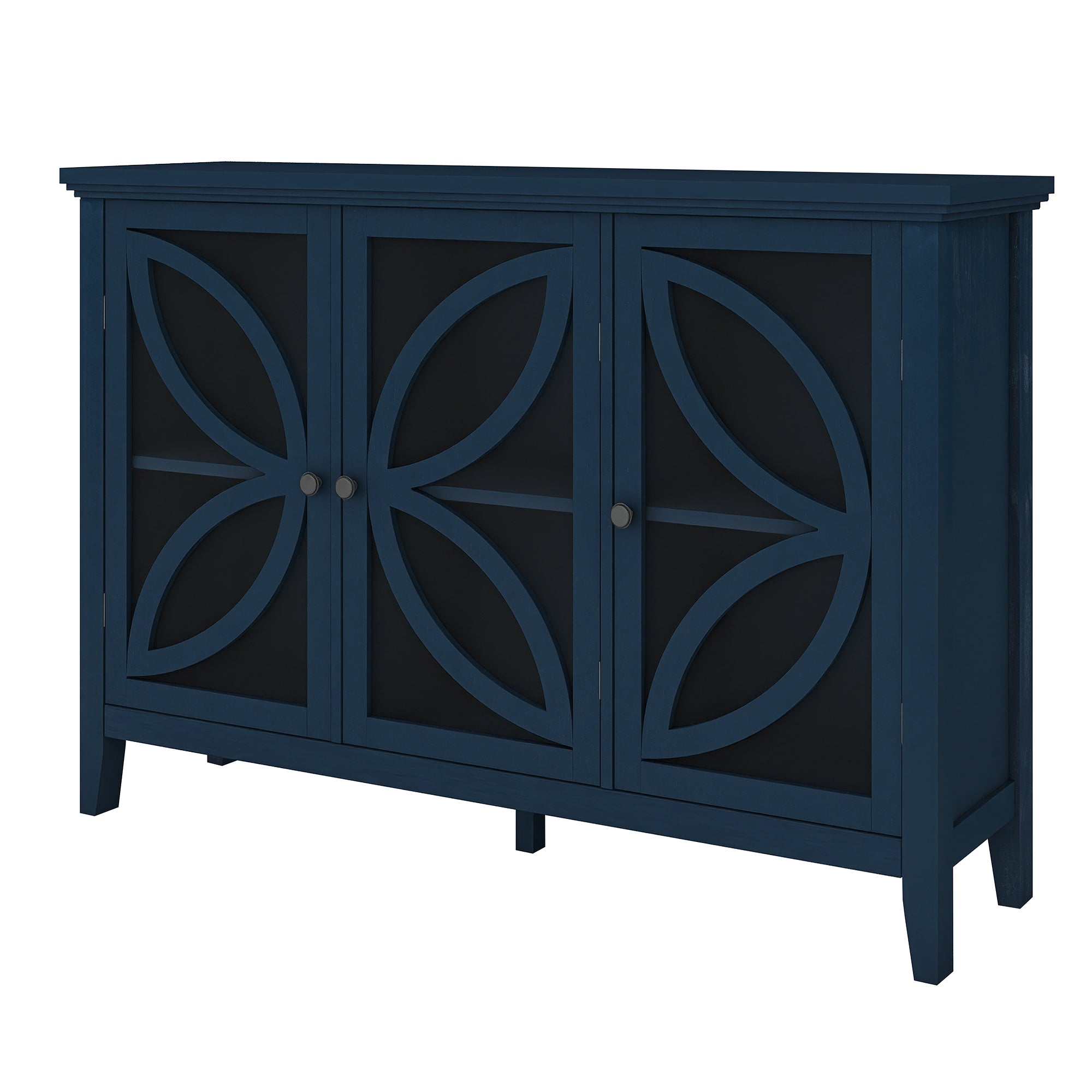 48-inch Wood Sideboard with Adjustable Shelf
