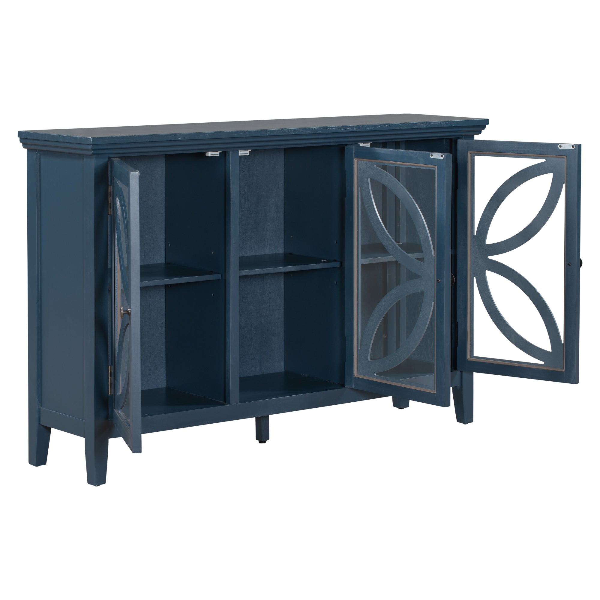 48-inch Wood Sideboard with Adjustable Shelf
