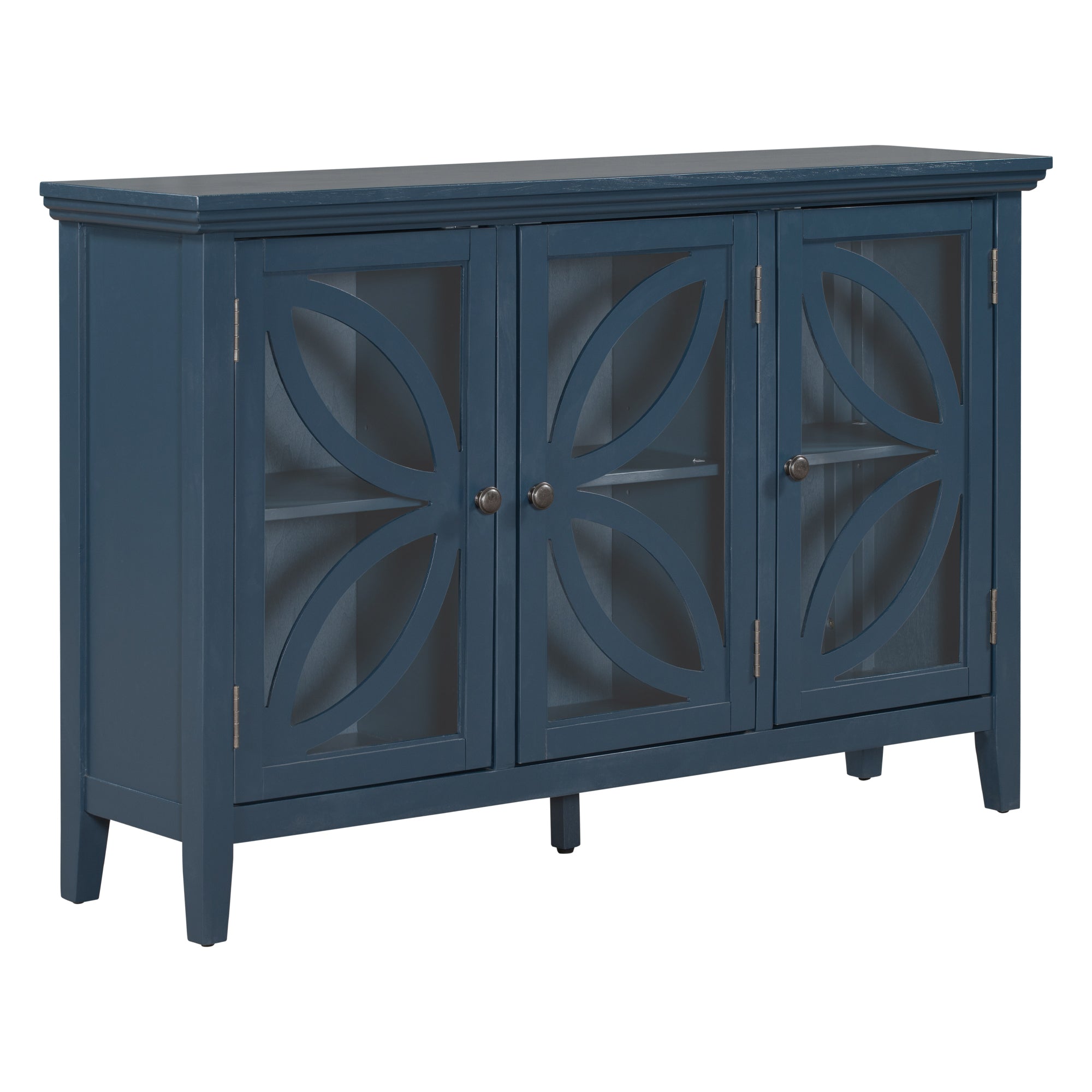 48-inch Wood Sideboard with Adjustable Shelf