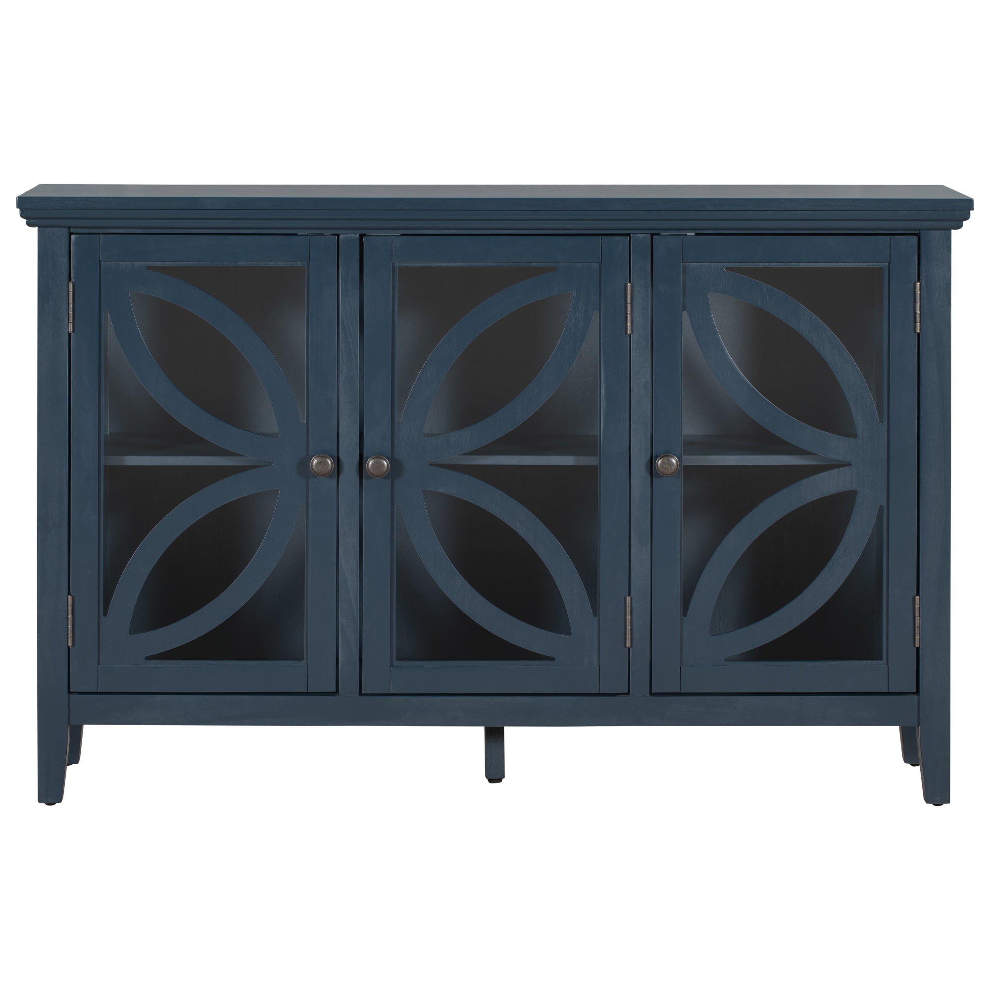 48-inch Wood Sideboard with Adjustable Shelf