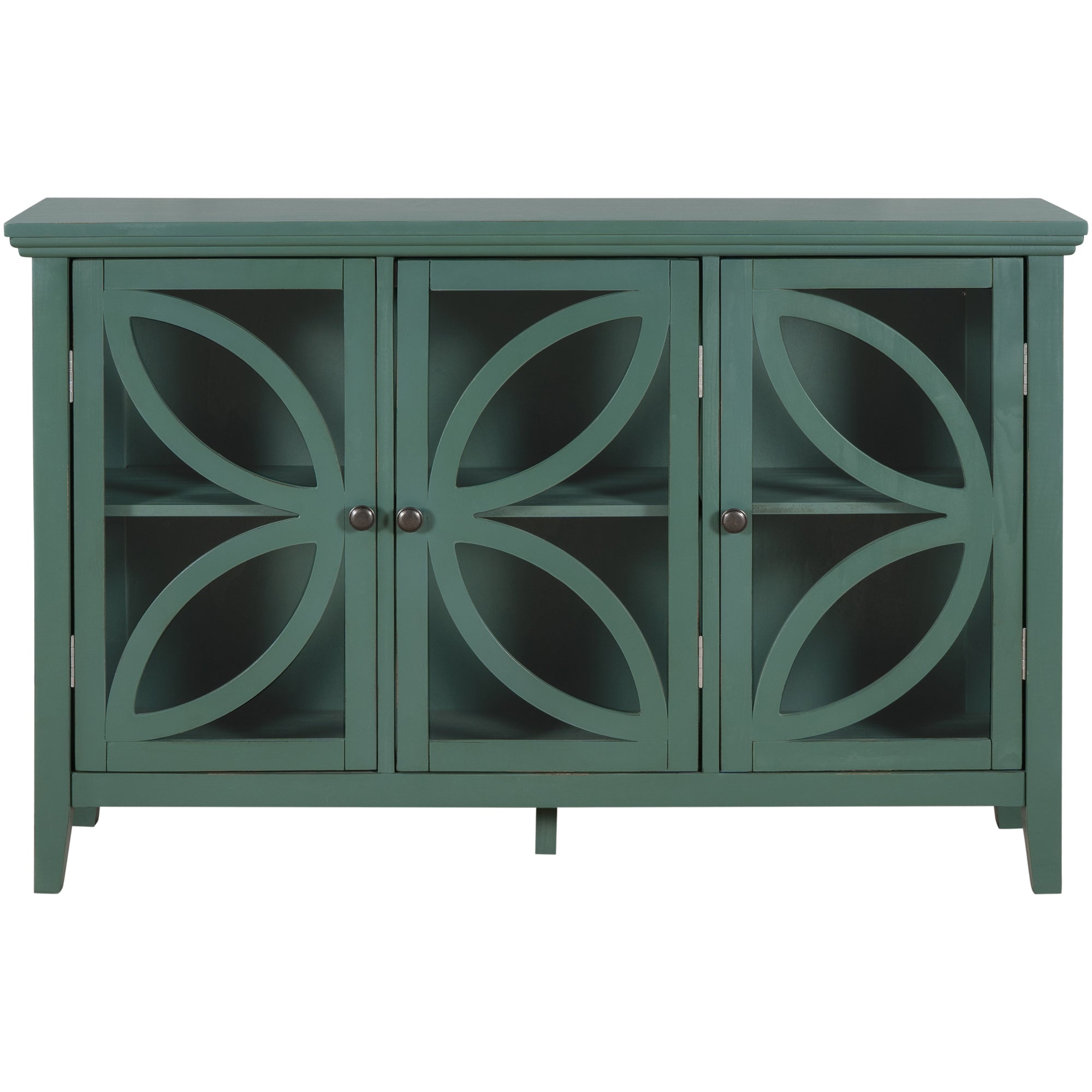 48-inch Wood Sideboard with Adjustable Shelf