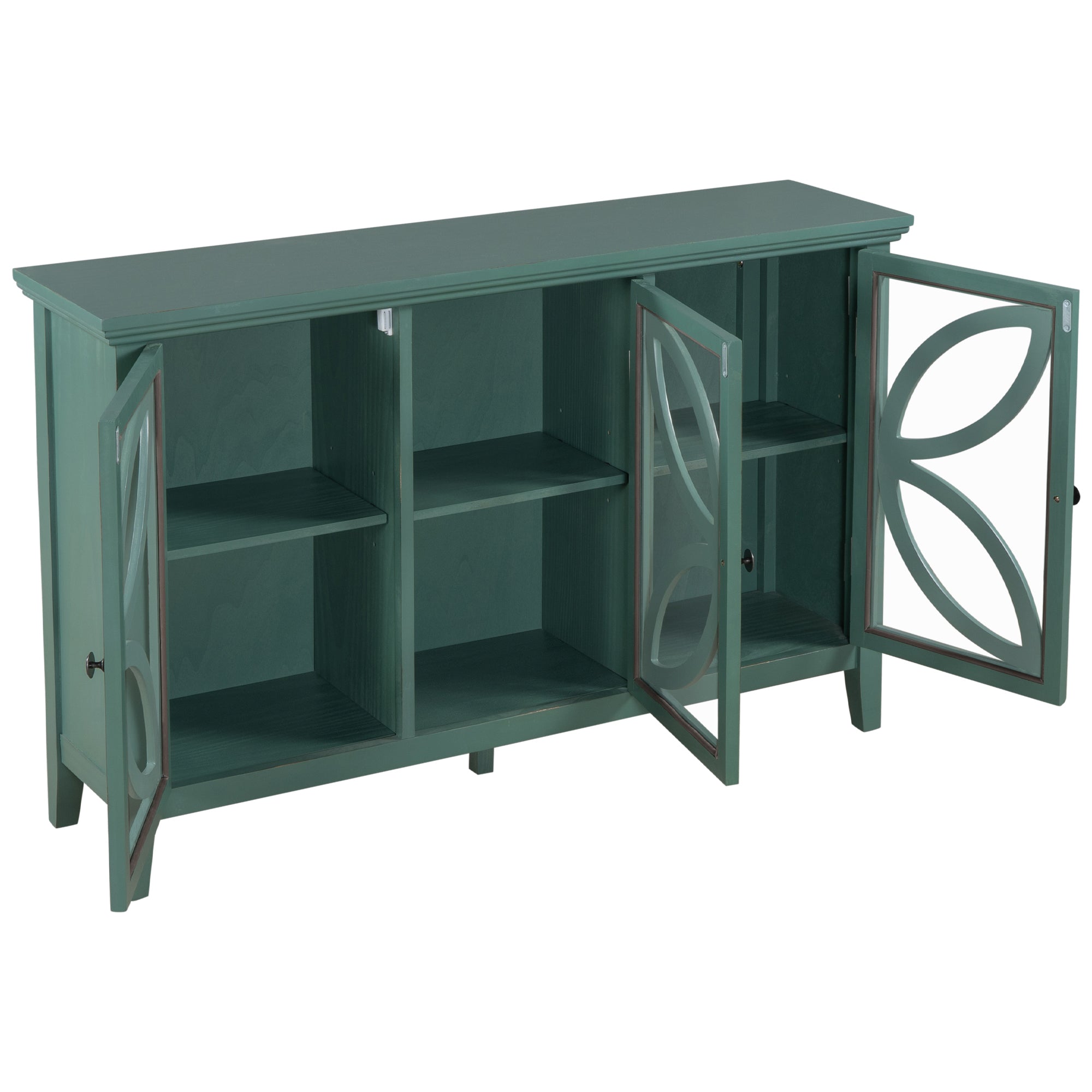 48-inch Wood Sideboard with Adjustable Shelf