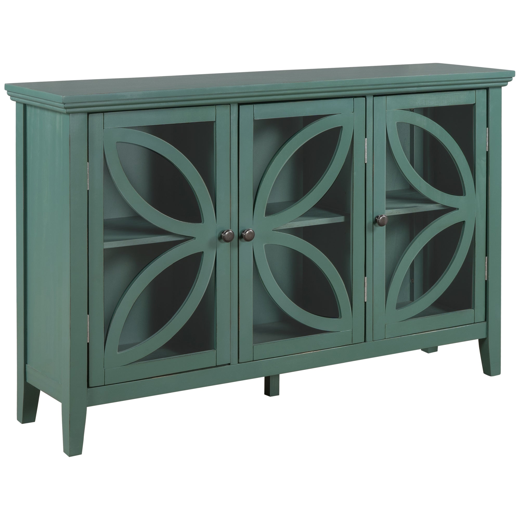 48-inch Wood Sideboard with Adjustable Shelf