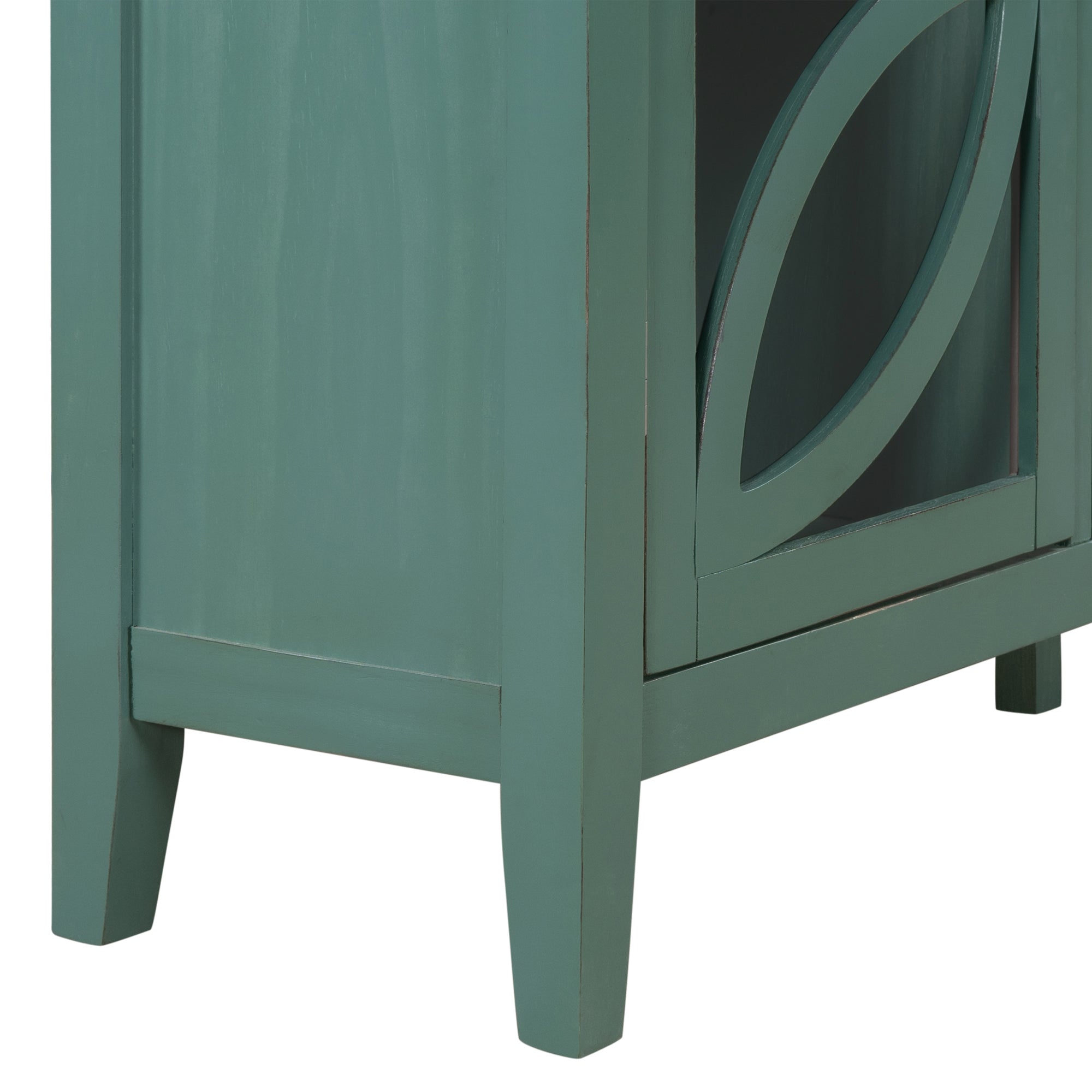 48-inch Wood Sideboard with Adjustable Shelf