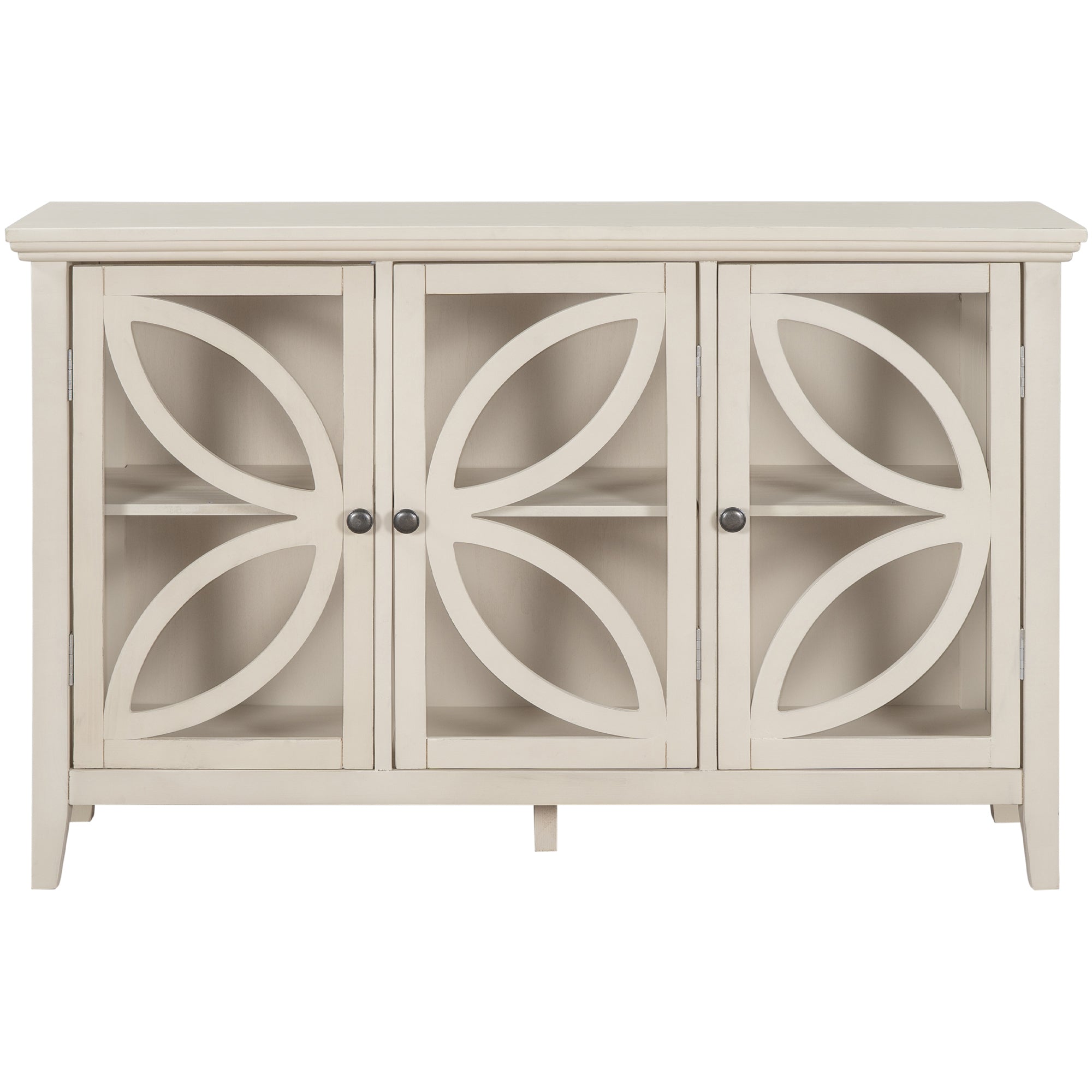 48-inch Wood Sideboard with Adjustable Shelf