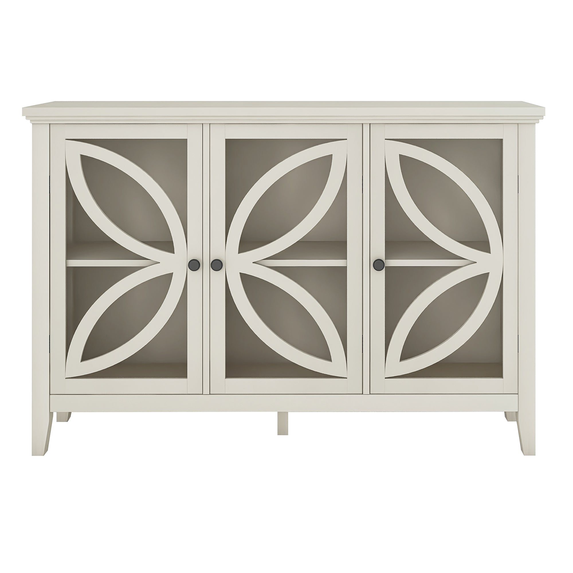 48-inch Wood Sideboard with Adjustable Shelf