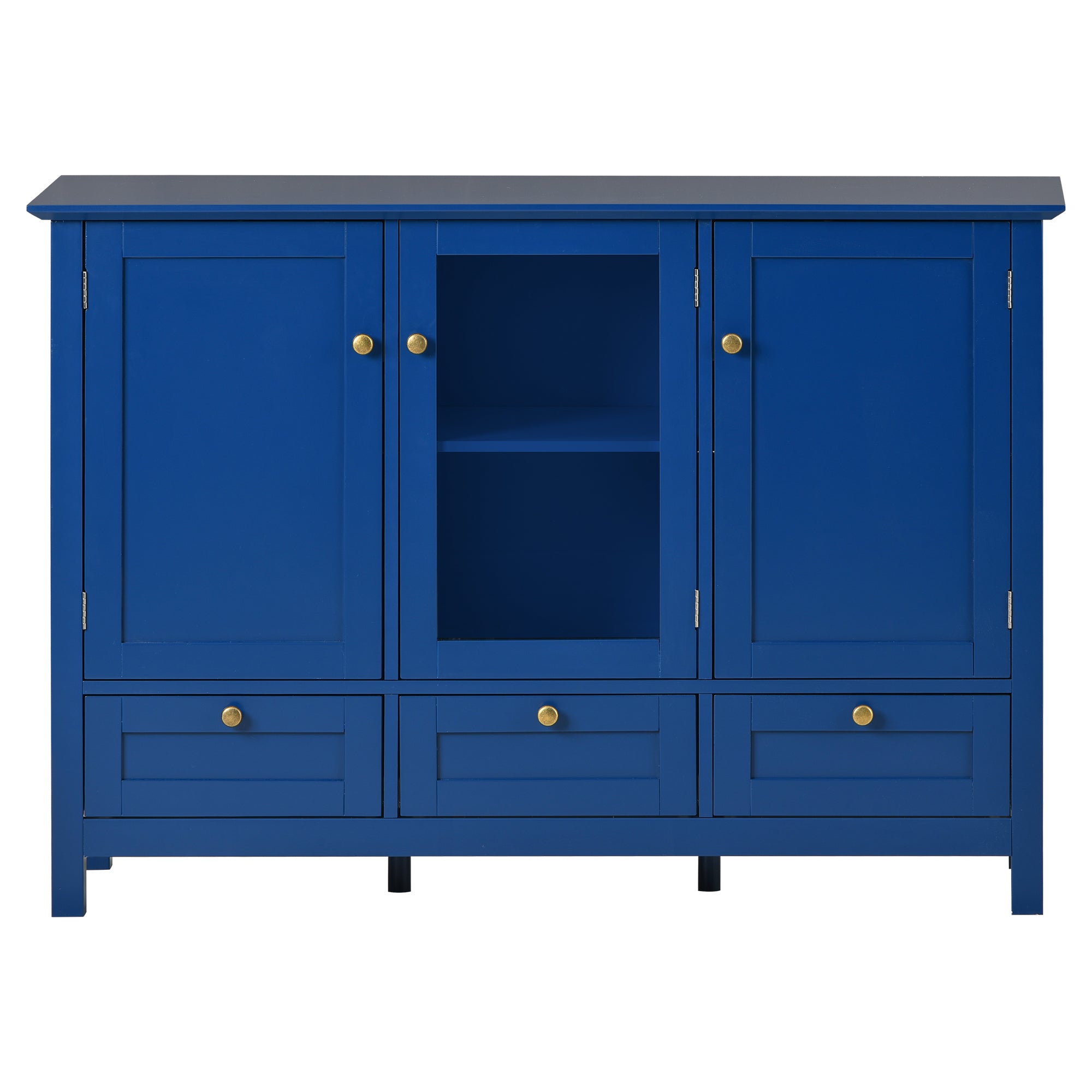 45-inch Wood Sideboard with 2 Doors and 3 Drawers