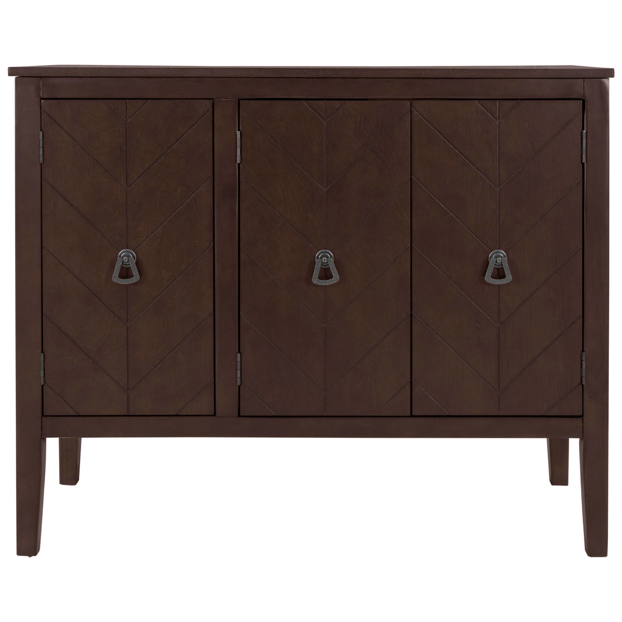 37-inch Wood Sideboard with Adjustable Shelves