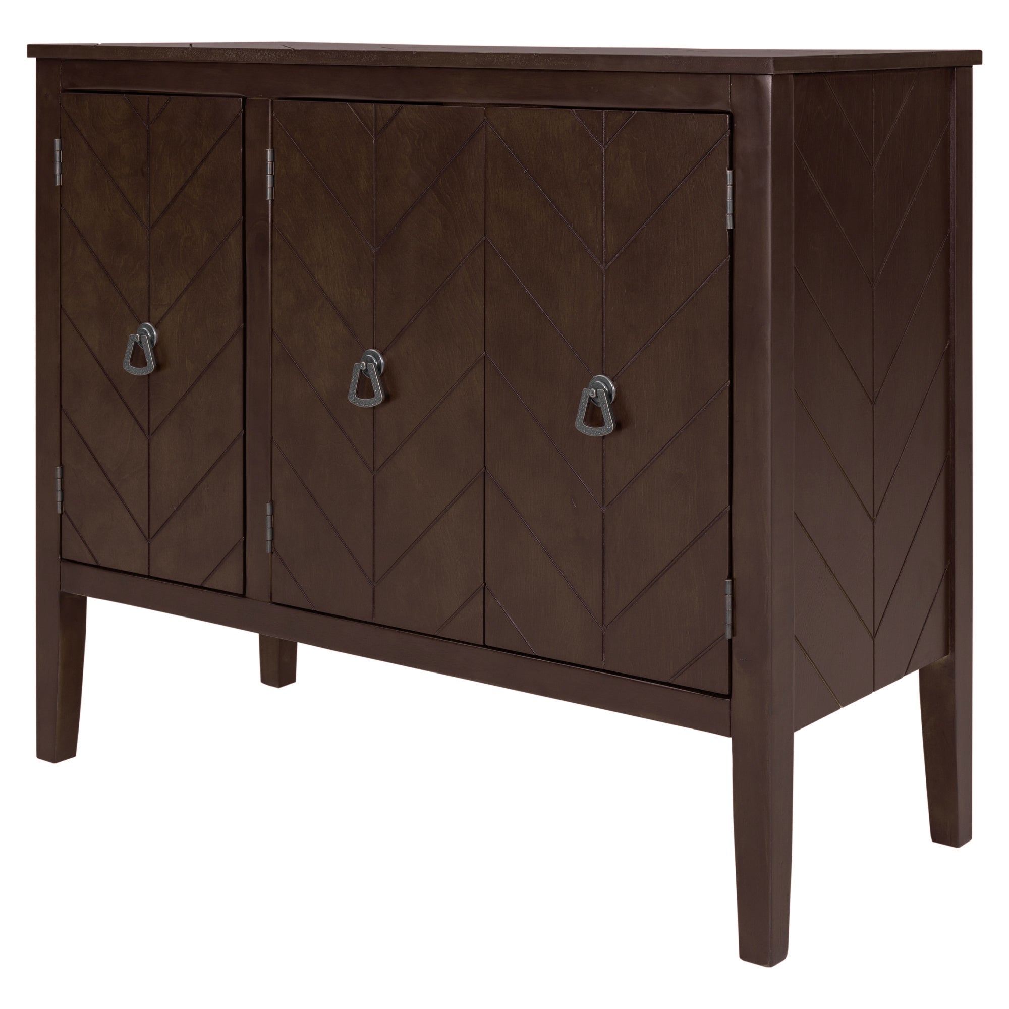 37-inch Wood Sideboard with Adjustable Shelves