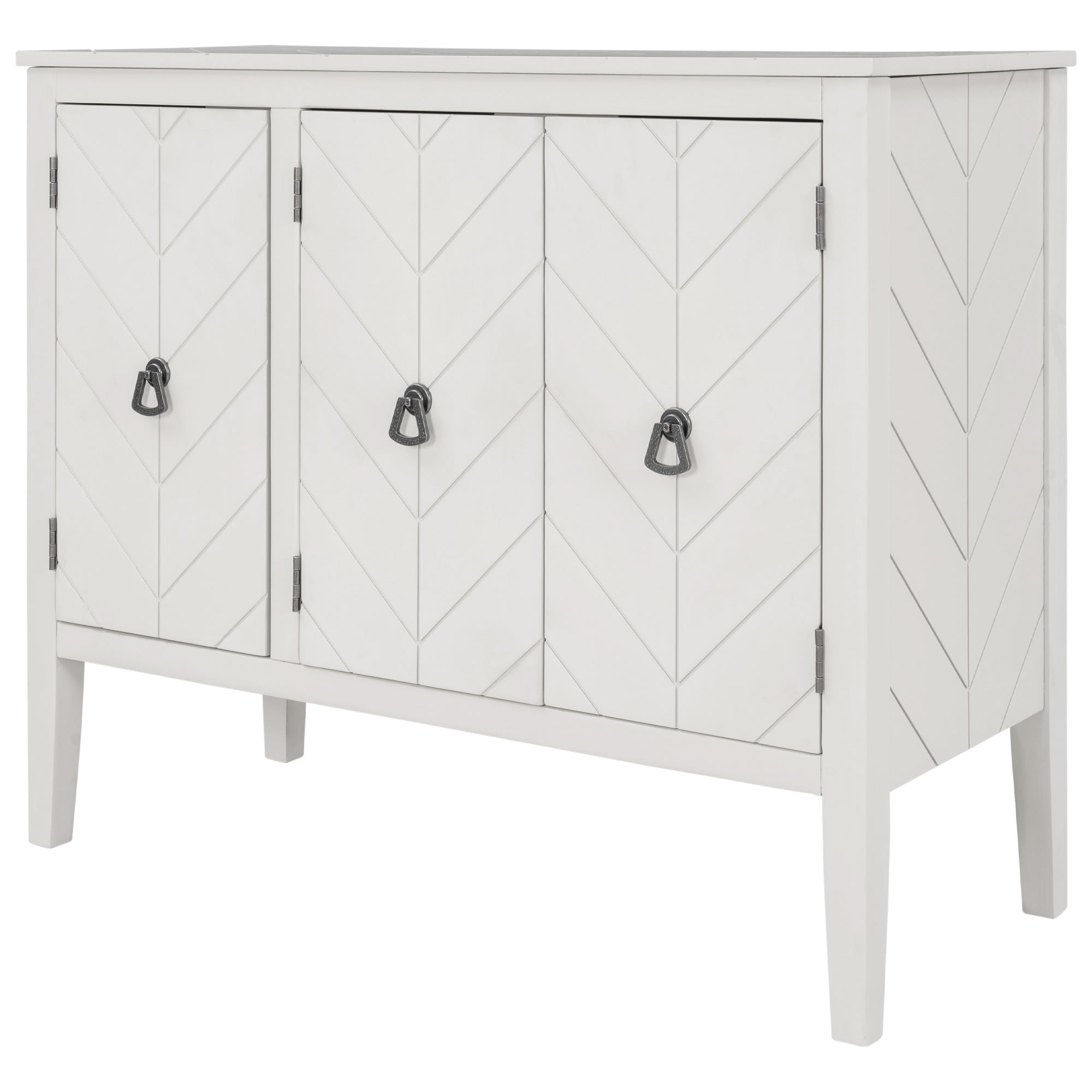 37-inch Wood Sideboard with Adjustable Shelves