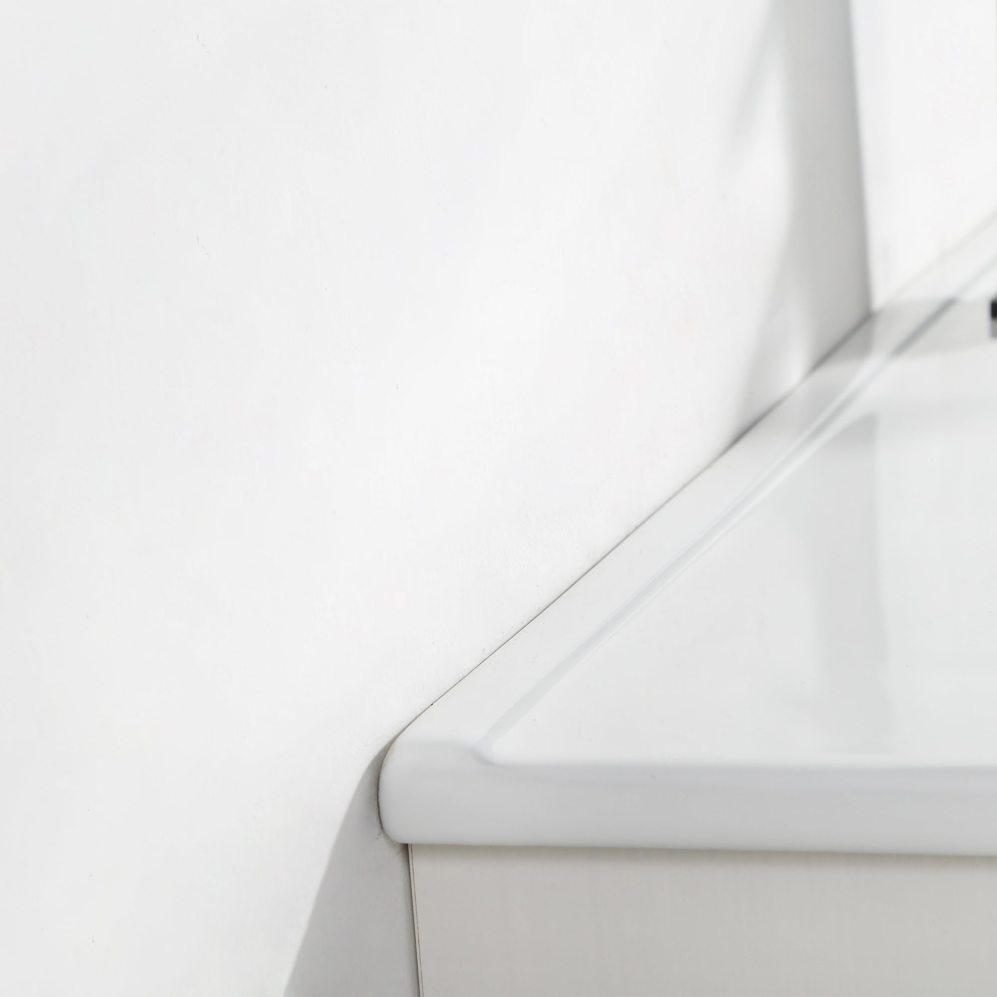 36 in. W x 18 in. D x 20 in. H Bath Vanity Set in White with Ceramic Vanity Top in White with White Basin