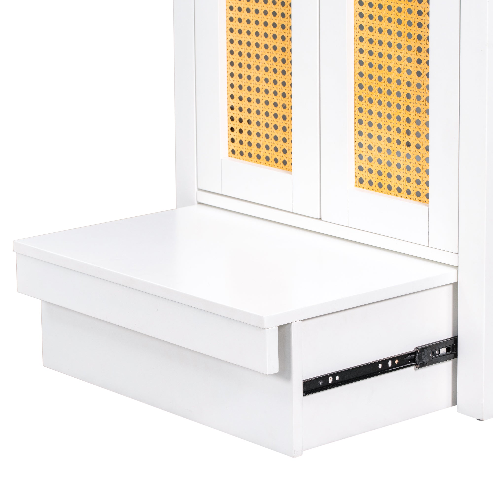 24 in. Freestanding Bath Vanity in White with White Cultured Marble Top