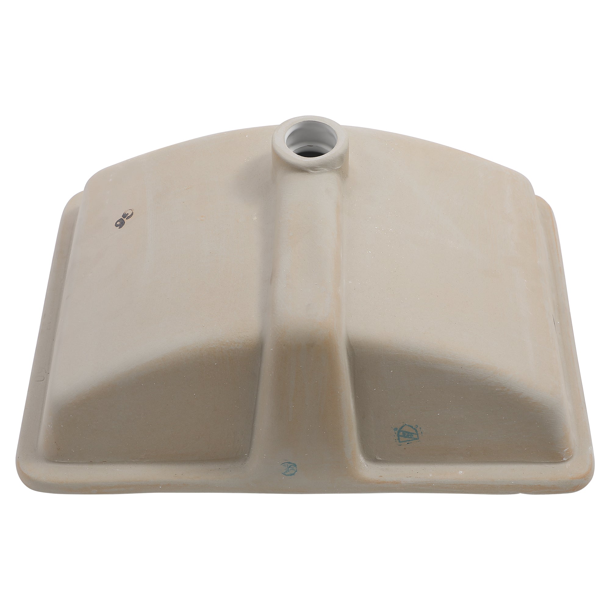 Rectangle Ceramic Undermount Bathroom Sink with Overflow