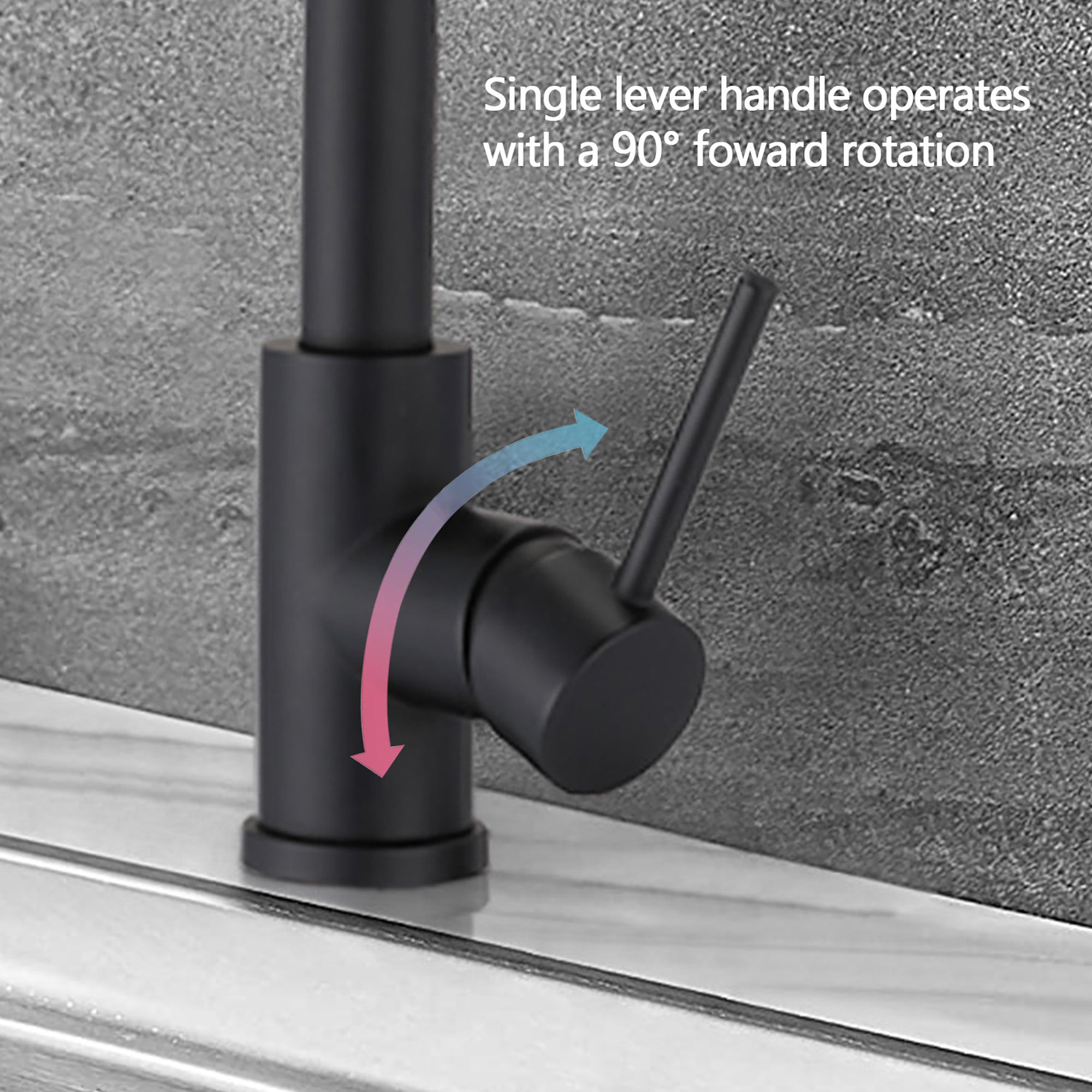 Single Handle Deck Mounted High Arc Pull Down Stainless Steel Kitchen Faucet with Soap Dispenser