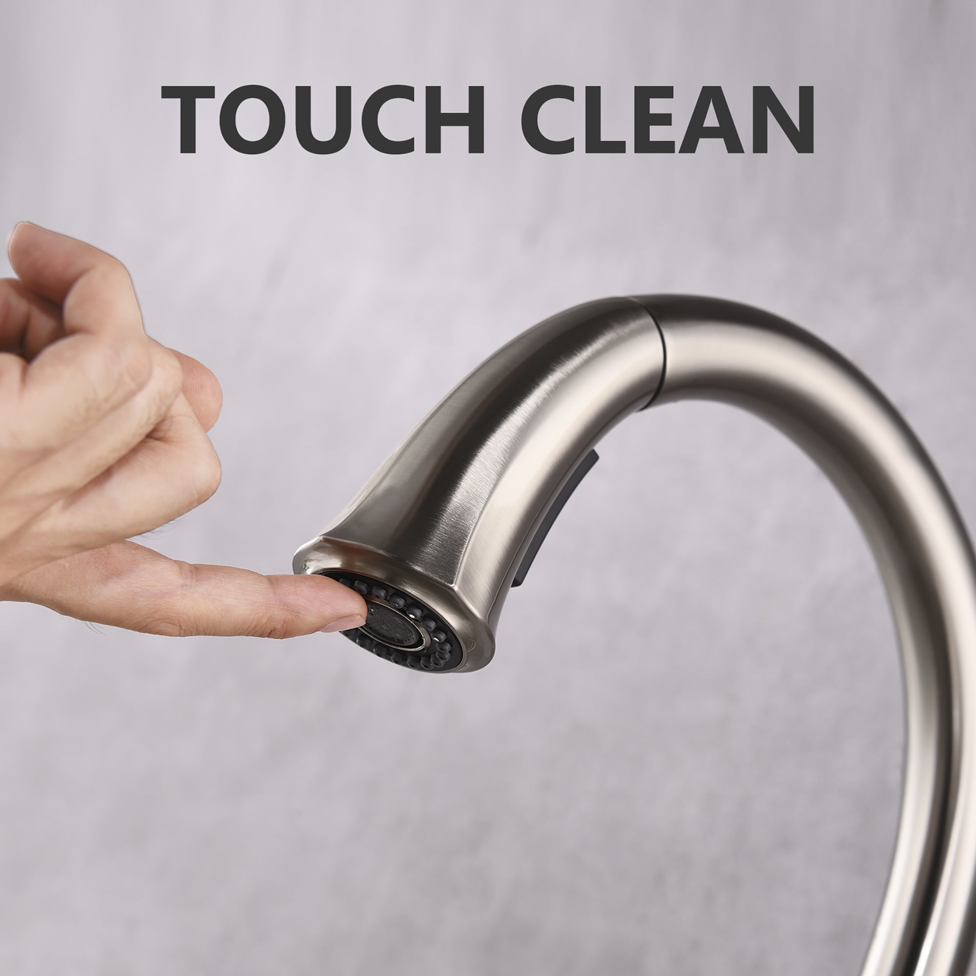 Single Handle Deck Mounted High Arc Pull Down Kitchen Faucet