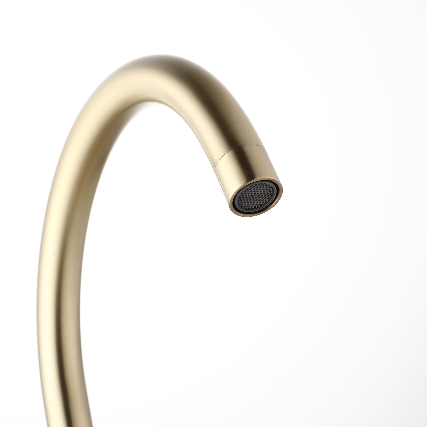 Single Handle Deck Mounted High Arc Kitchen Faucet with Soap Dispenser