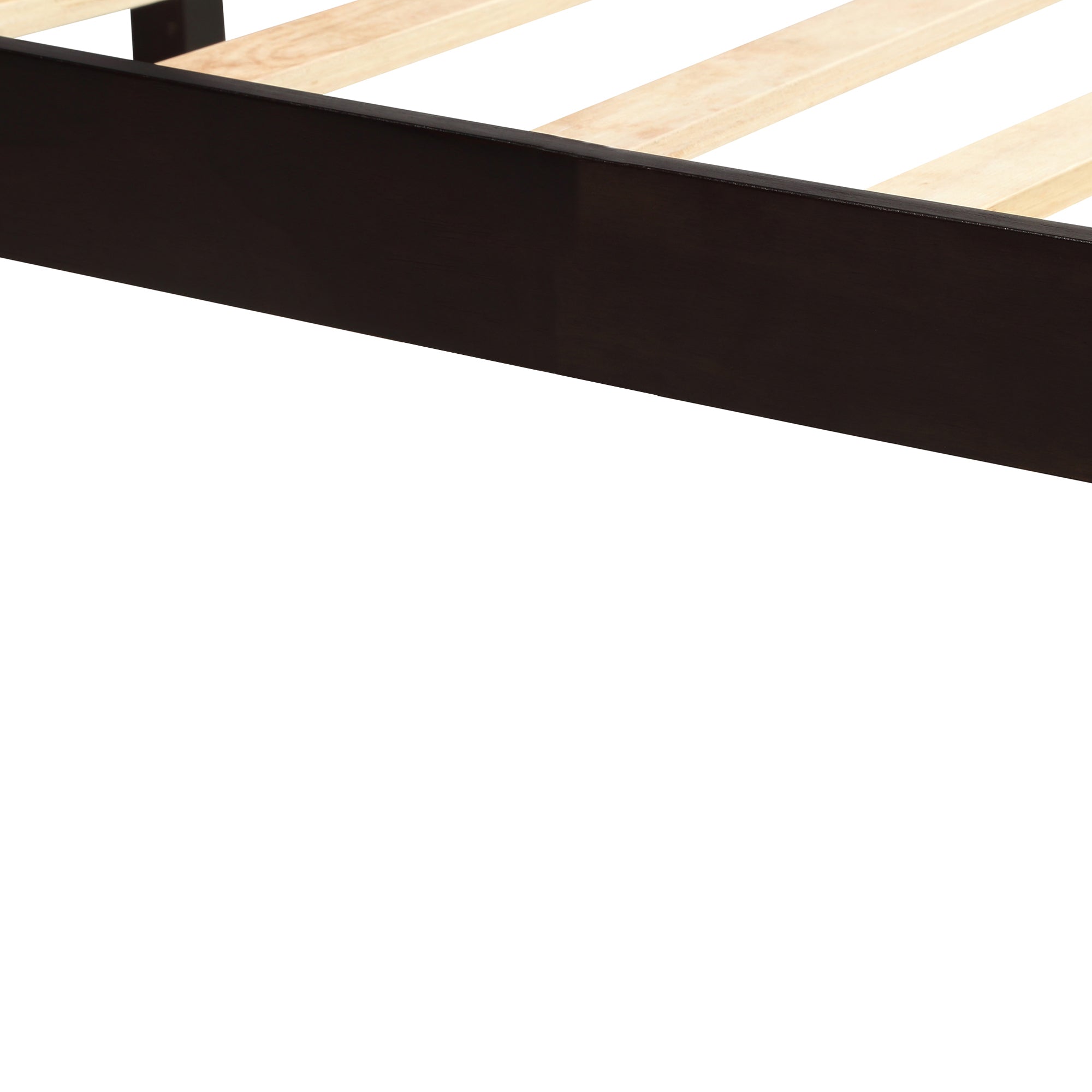 Twin/Full/Queen Wood Frame Platform Bed with Headboard