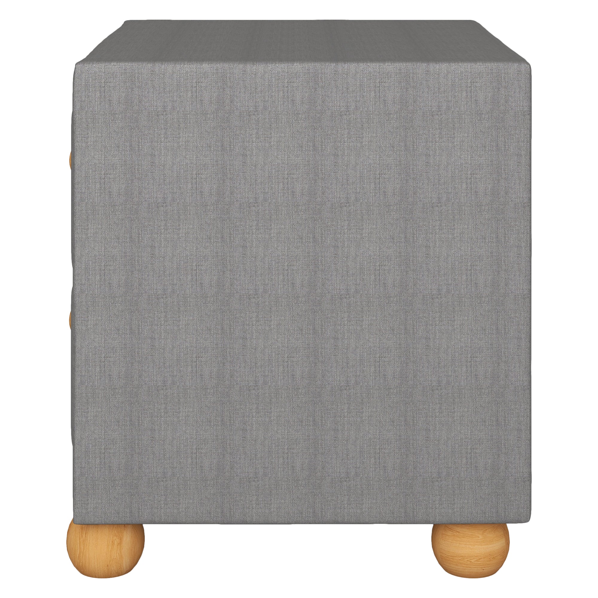 21" Tall 2-Drawer Wood Nightstand