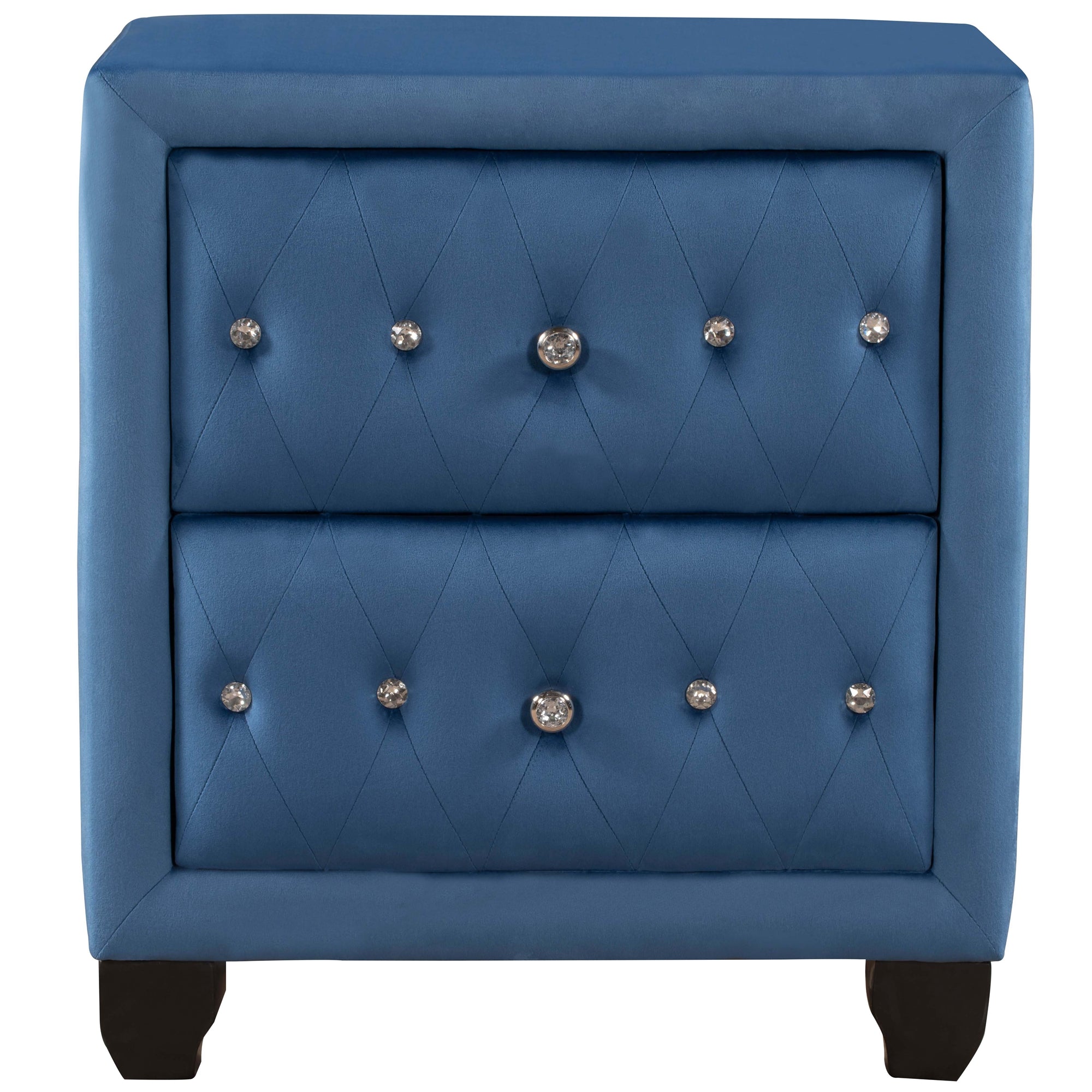 28" Tall 2-Drawer Upholstery Nightstand
