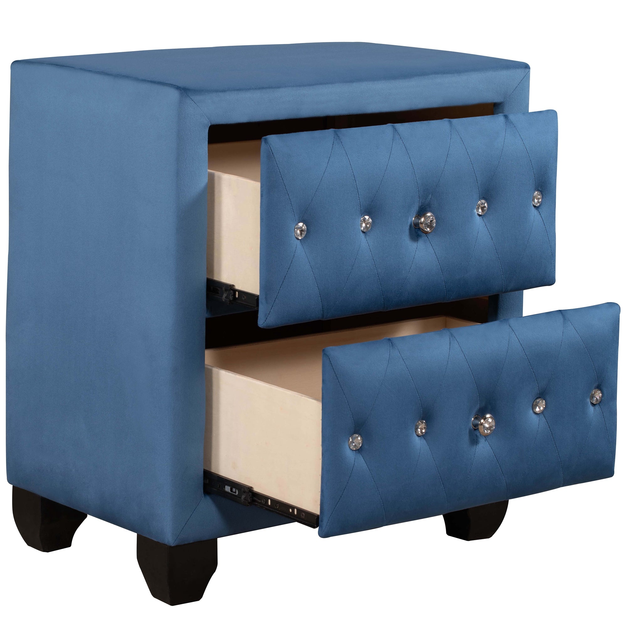 28" Tall 2-Drawer Upholstery Nightstand