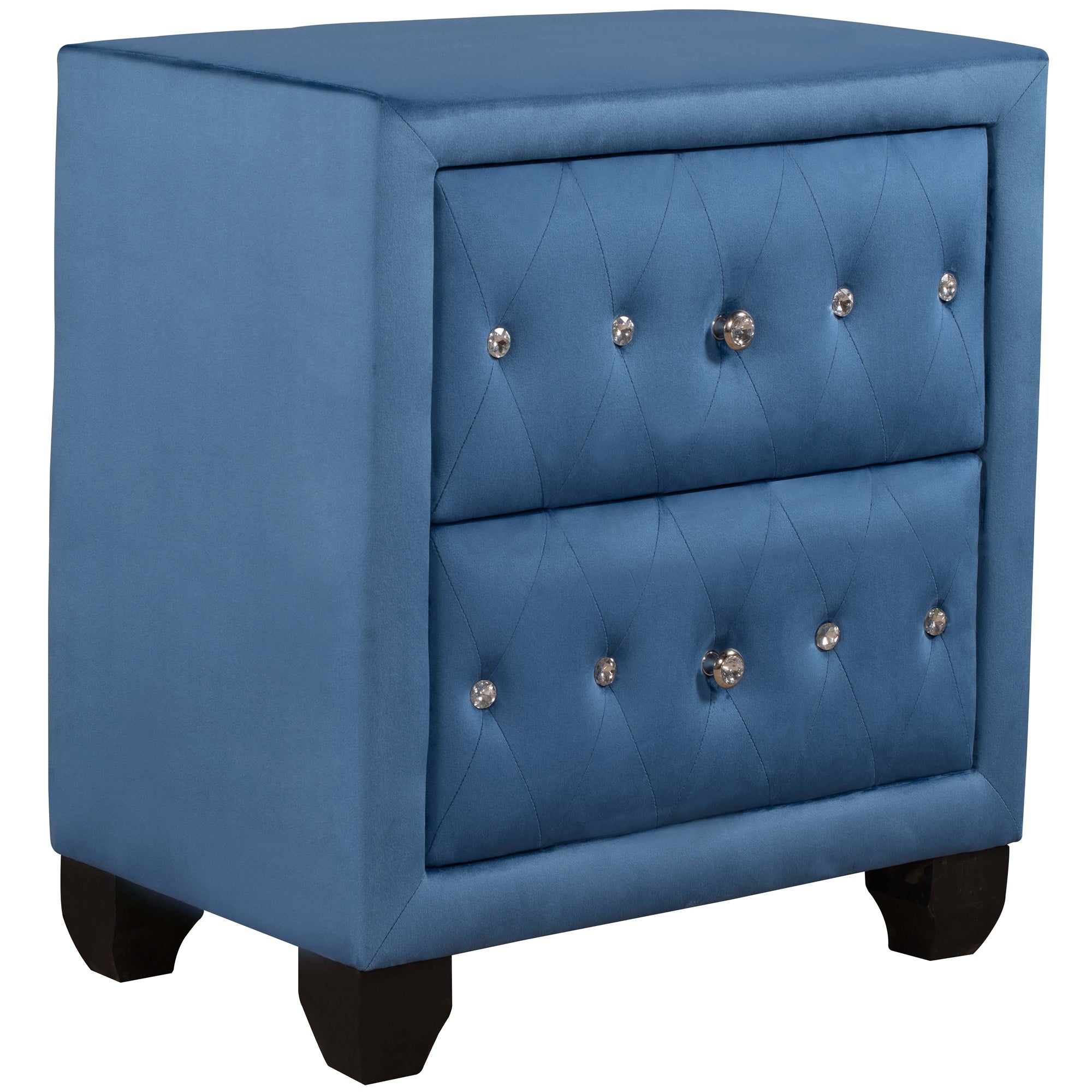 28" Tall 2-Drawer Upholstery Nightstand