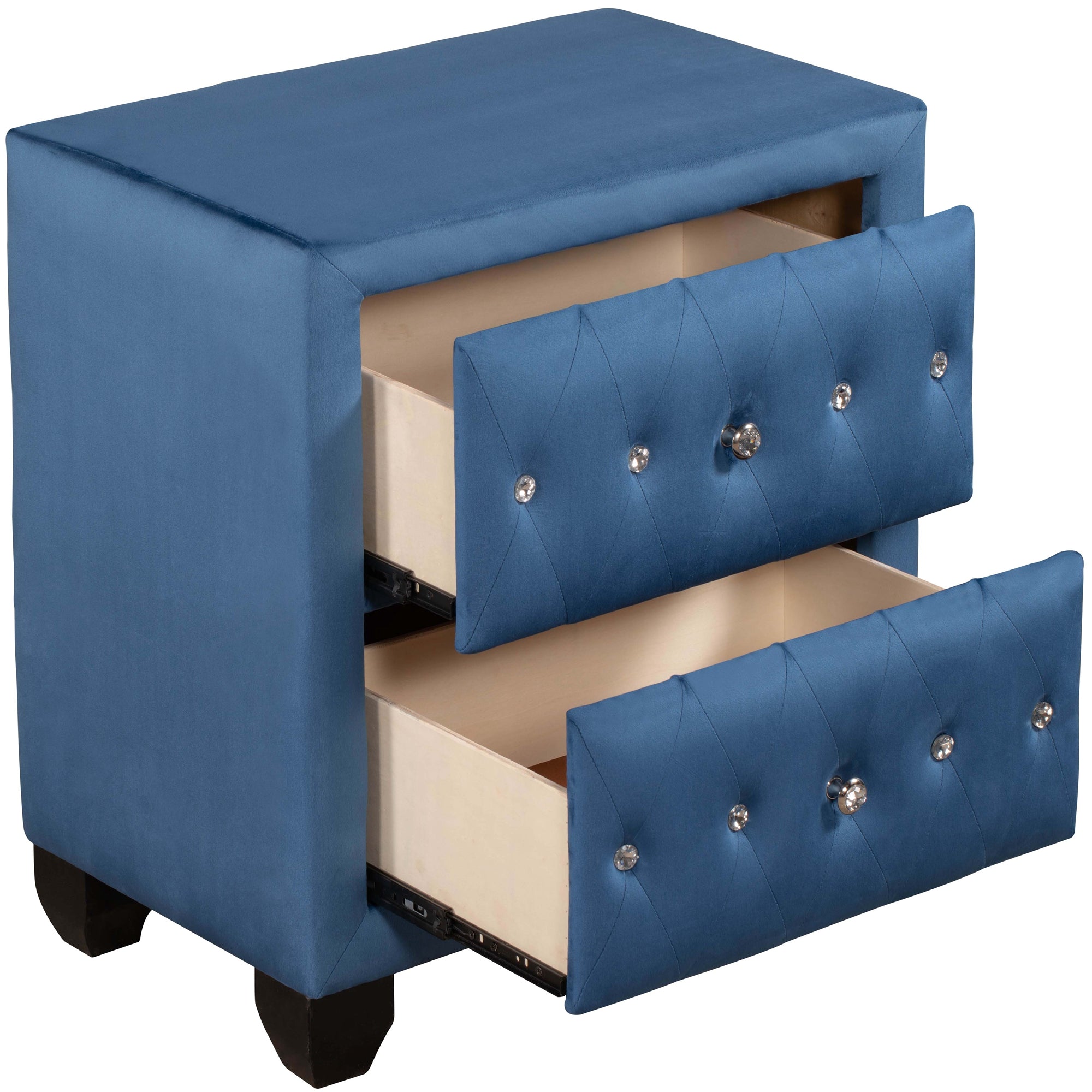 28" Tall 2-Drawer Upholstery Nightstand