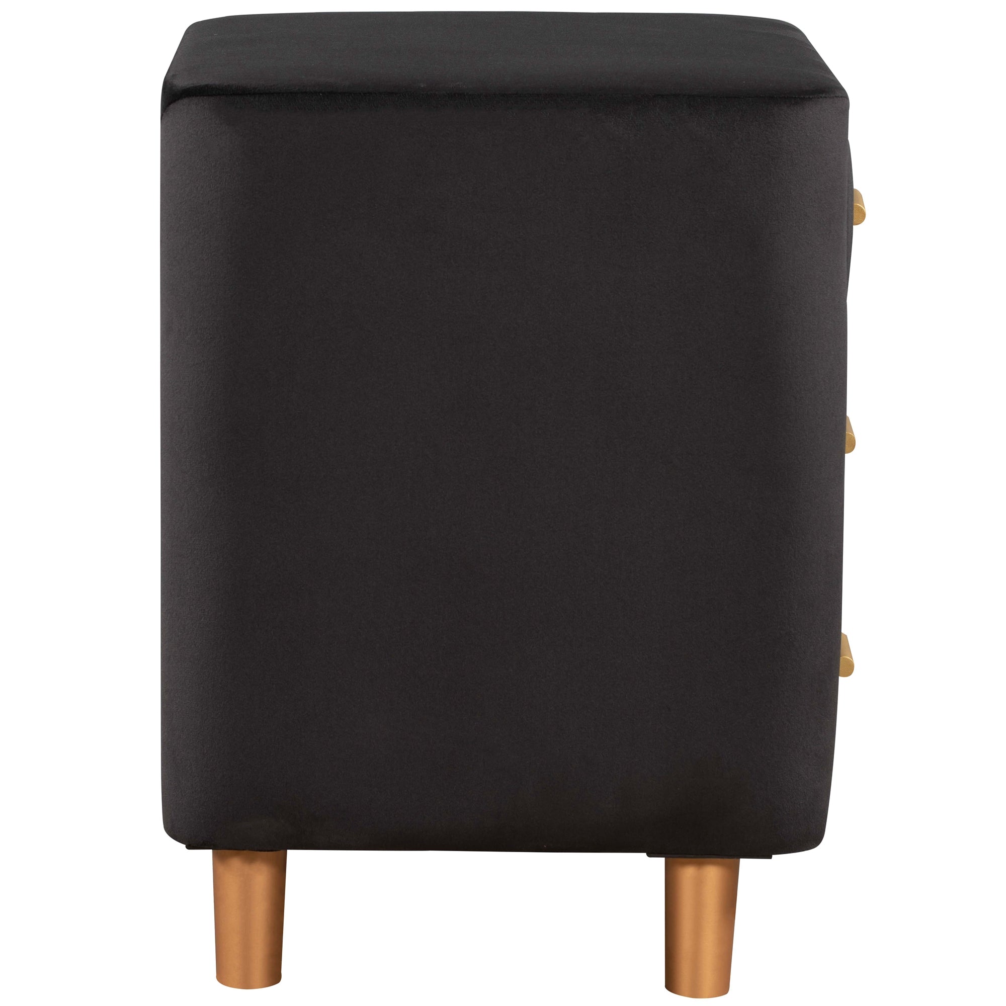 23" Tall 3-Drawer Upholstery Nightstand