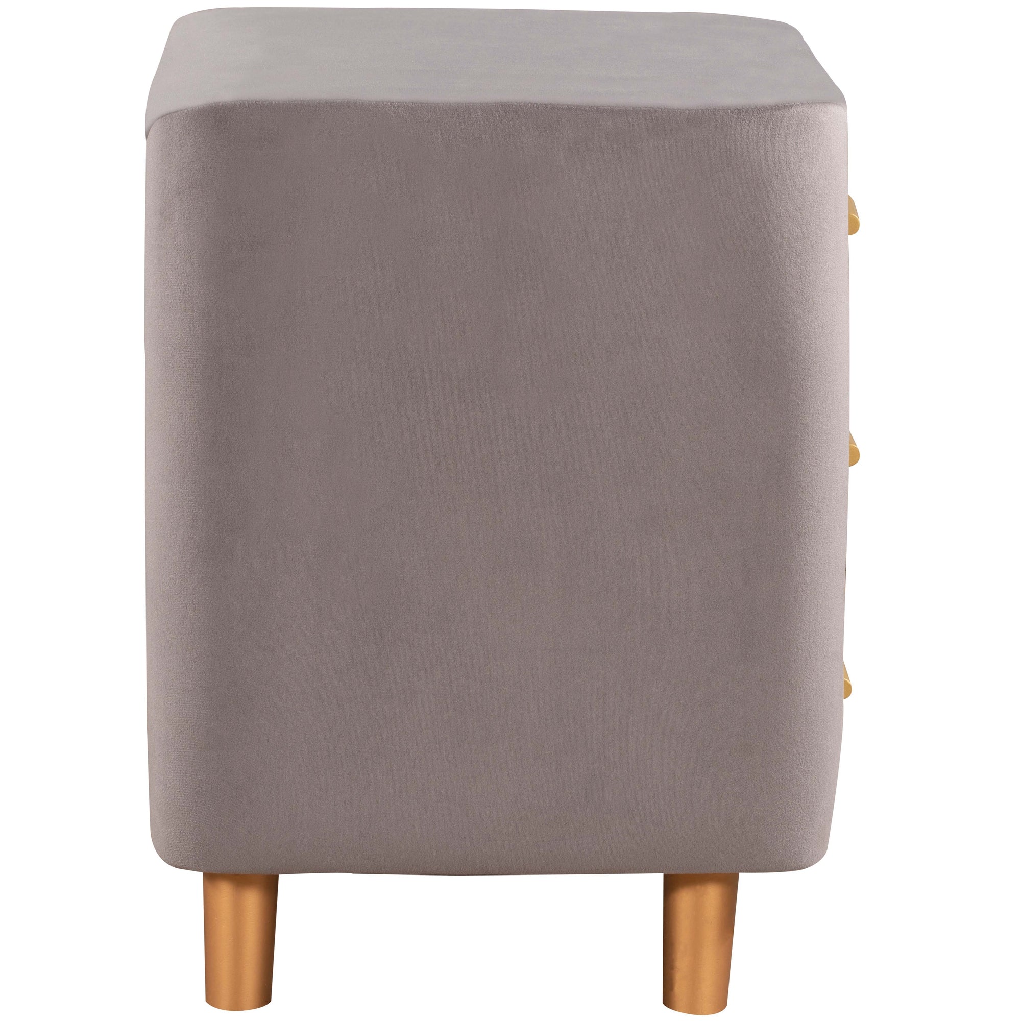 23" Tall 3-Drawer Upholstery Nightstand