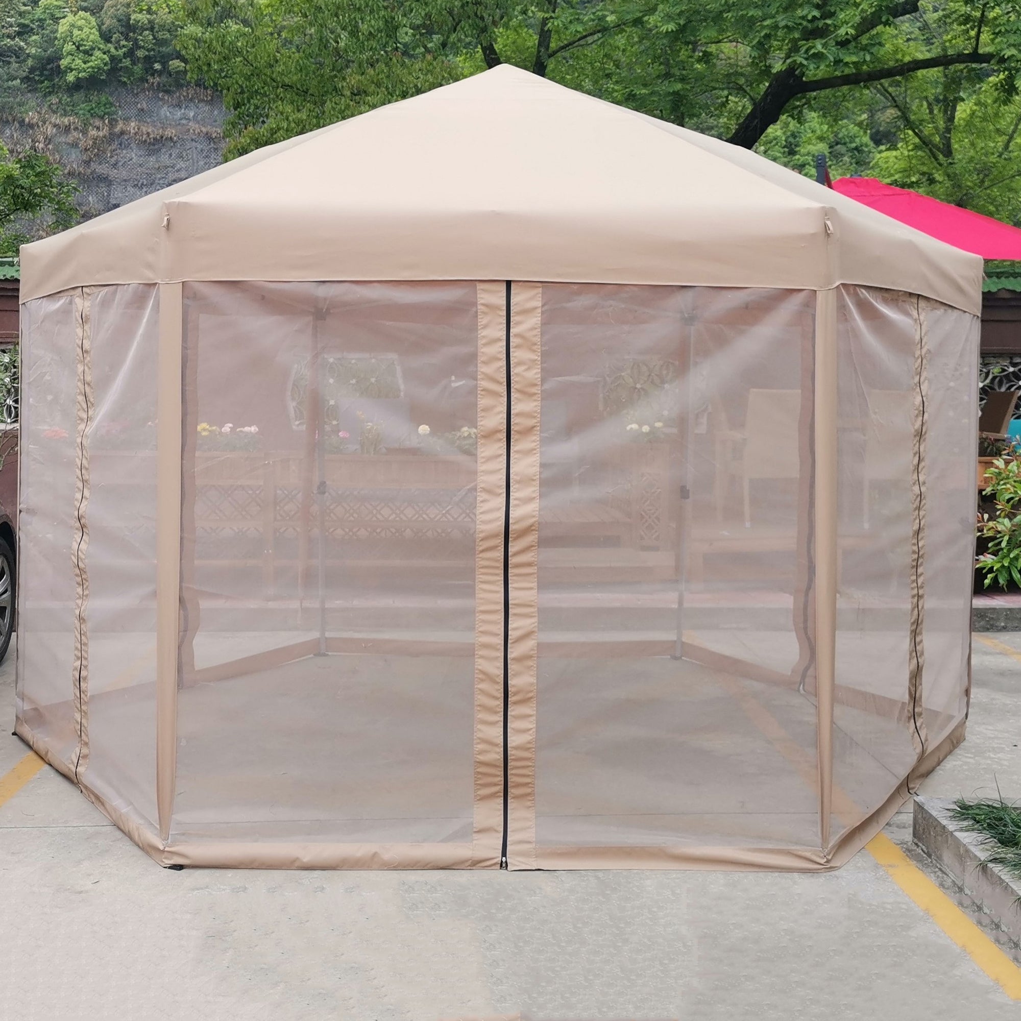 13' X 13'  Steel Polyester Pop-Up Outdoor Canopy Gazebo with Storage Bag