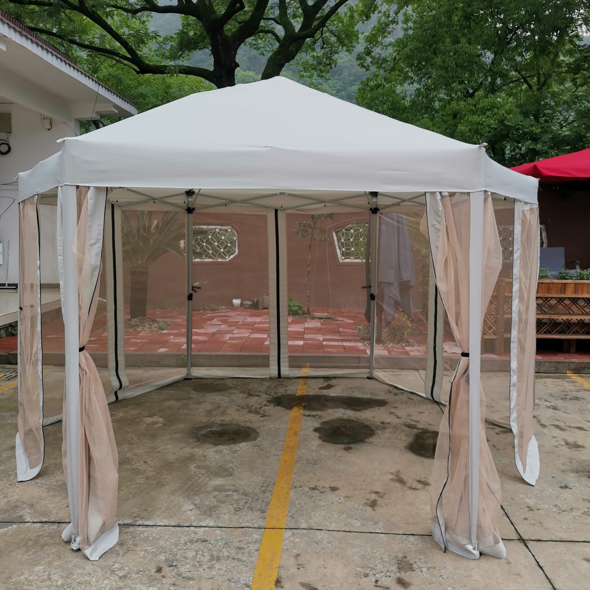 13' X 13'  Steel Polyester Pop-Up Outdoor Canopy Gazebo with Storage Bag