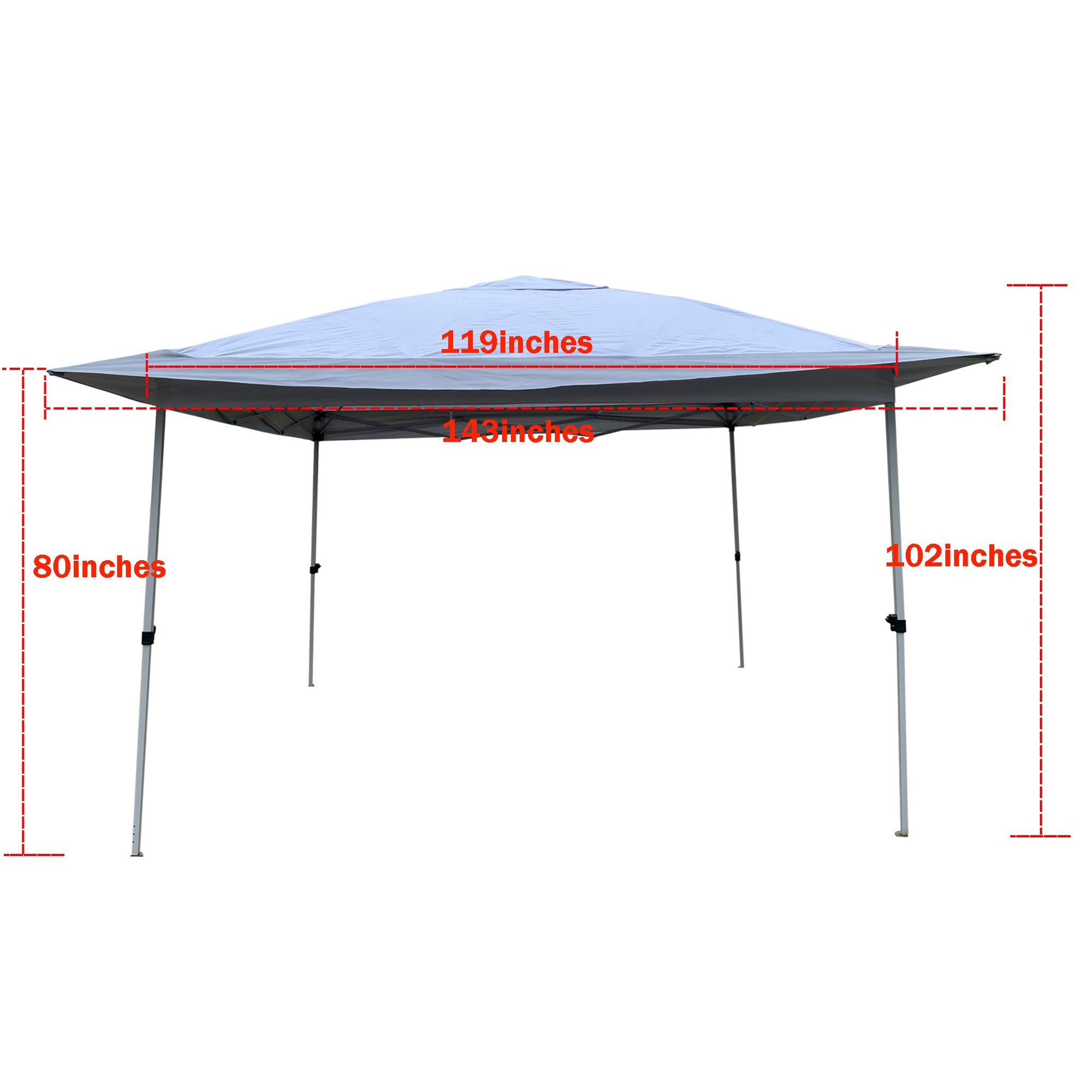 12' X 12'  Steel Polyester Pop-Up Outdoor Canopy Gazebo Tent with Storage Bag